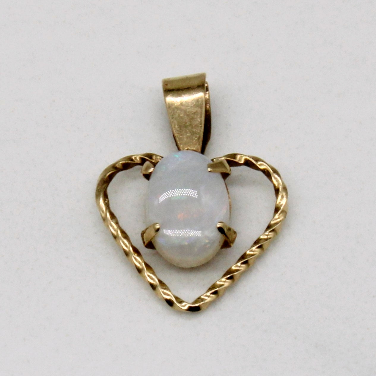 Pendentif Cœur en Opale | 0,31 ct |