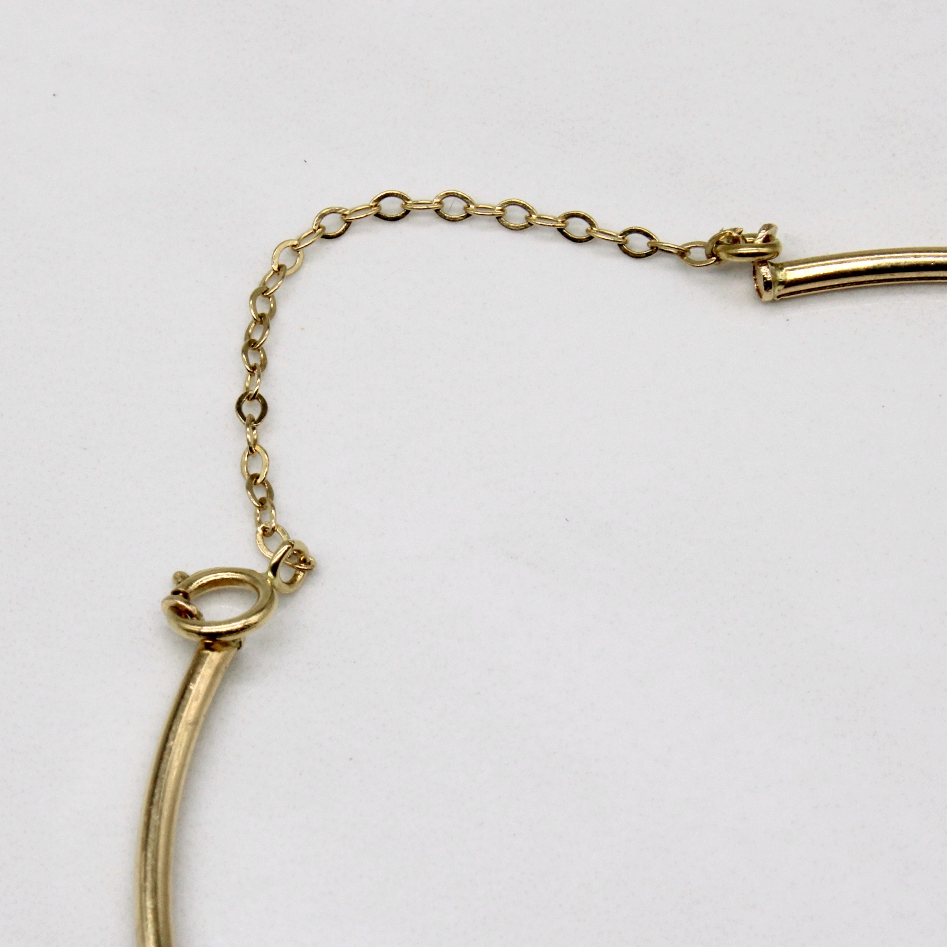 18k Yellow Gold Teardrop Charm Bracelet | 6.5" |