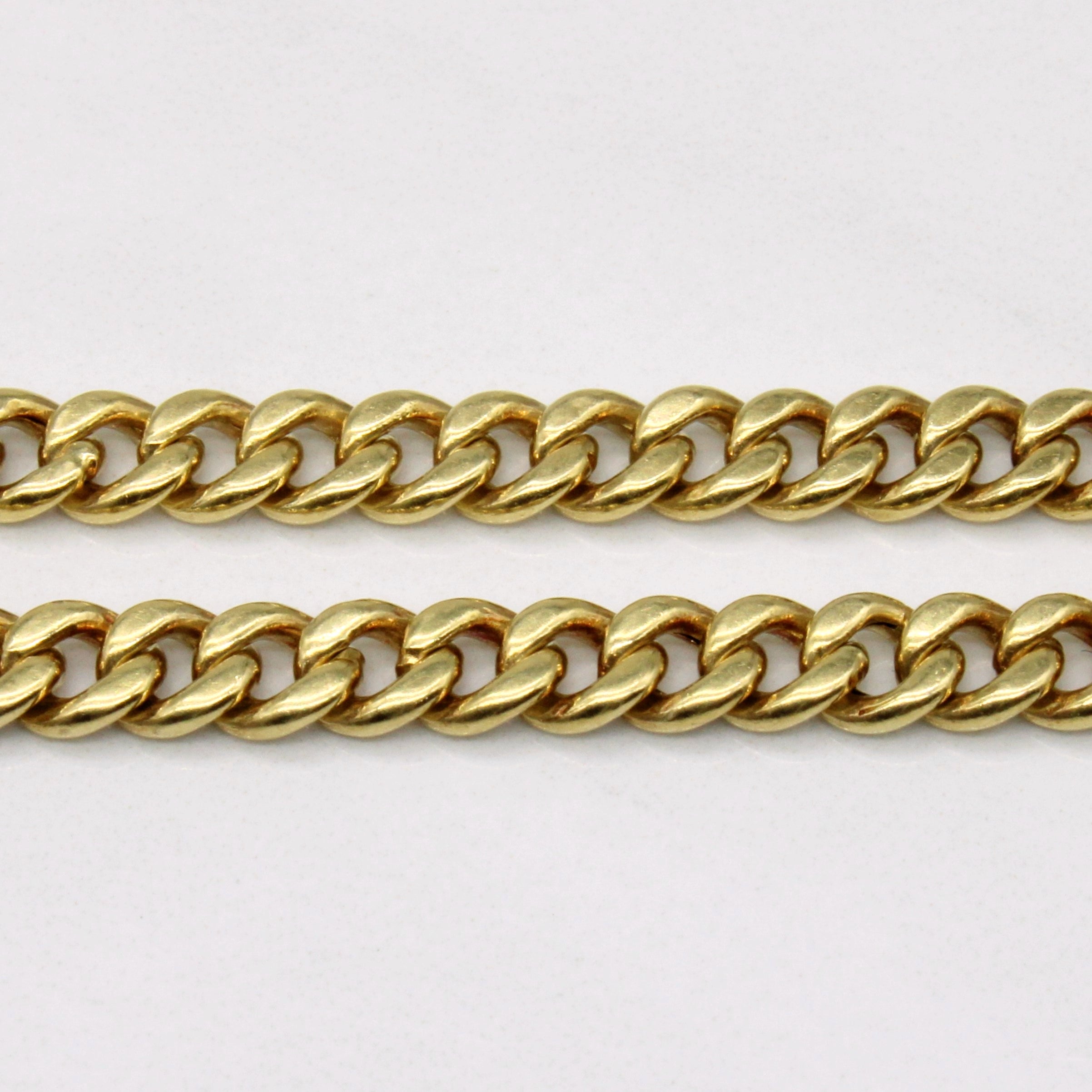 18k Yellow Gold Curb Link Bracelet | 8.25" |