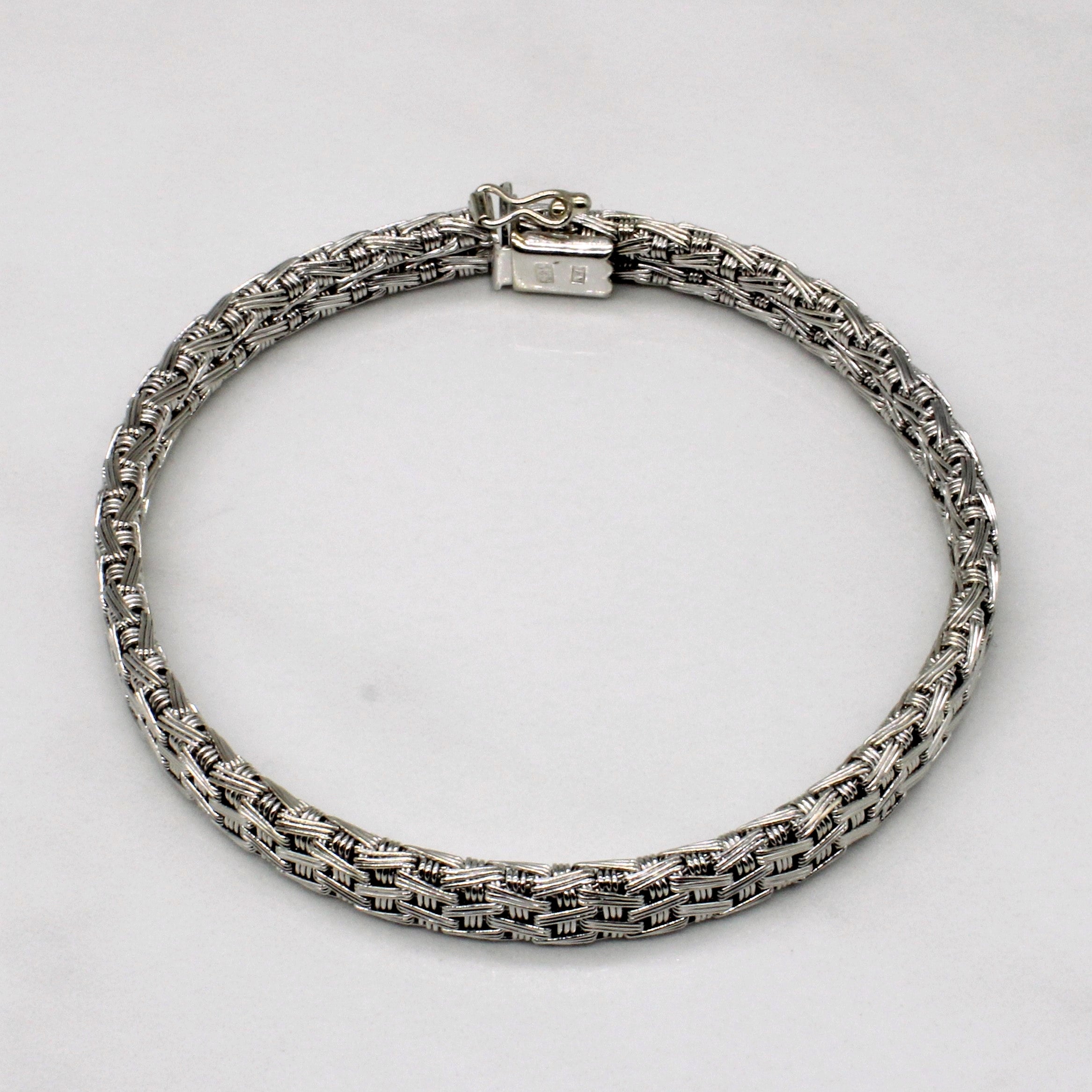 14k White Gold Bracelet | 7" |