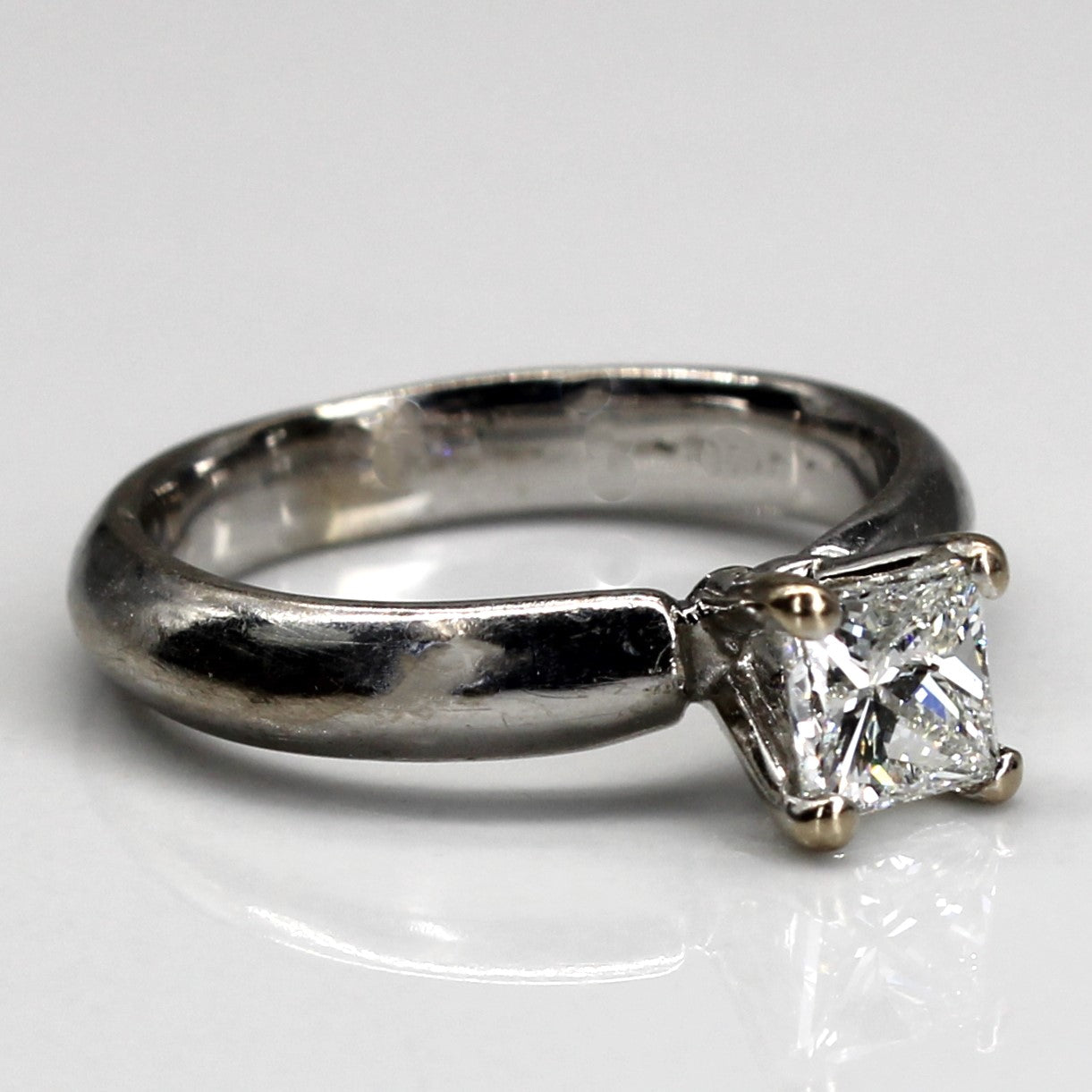 Princess Diamond White Gold Ring | 0.58ct VS1 G/H | SZ 4.25 |