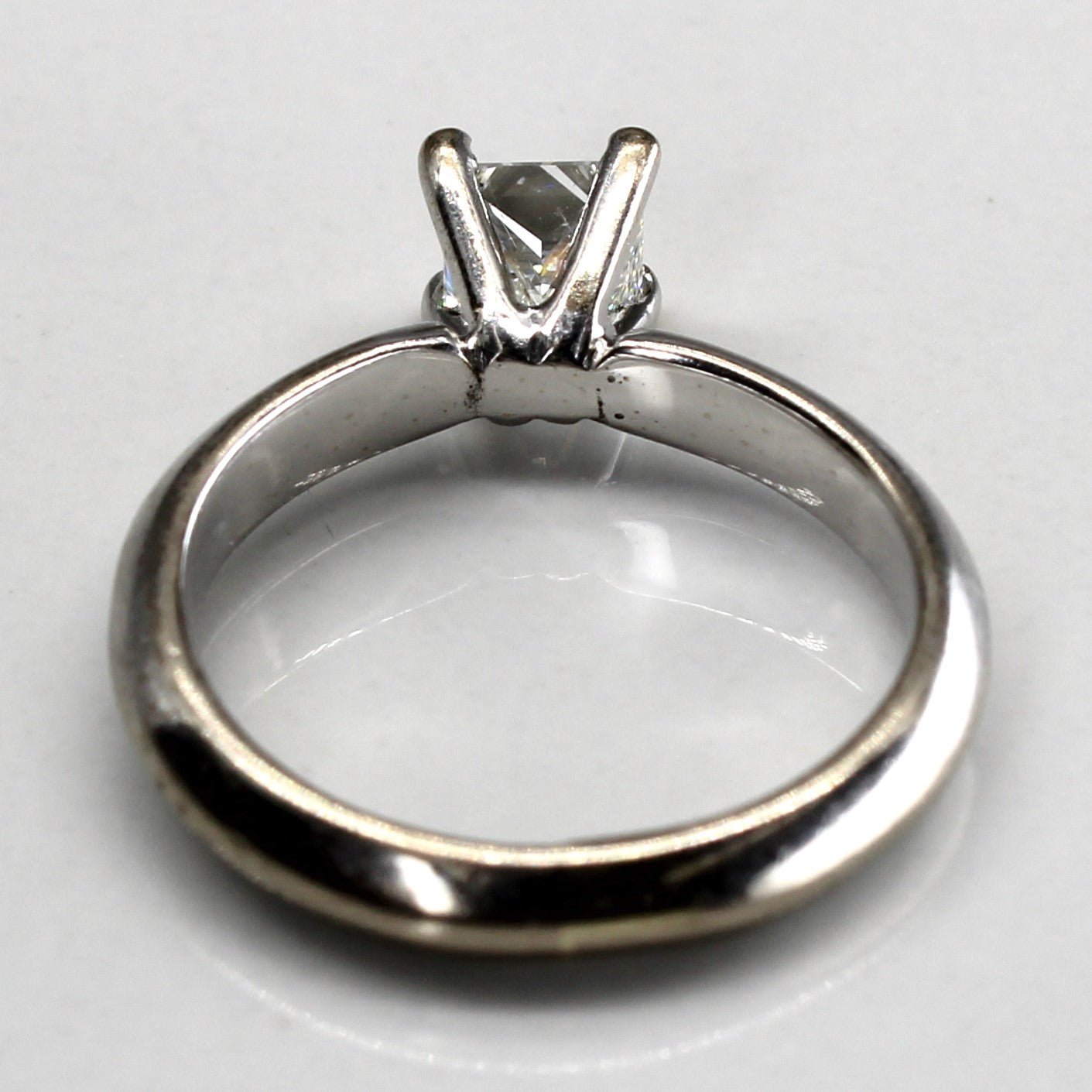 Princess Diamond White Gold Ring | 0.58ct VS1 G/H | SZ 4.25 |
