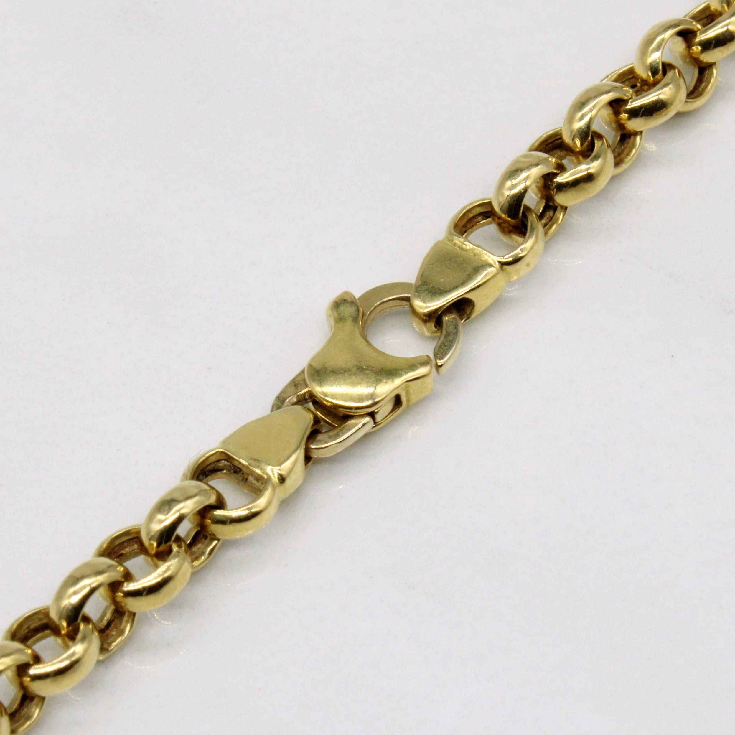 18k Yellow Gold Circle Link Chain | 17" |
