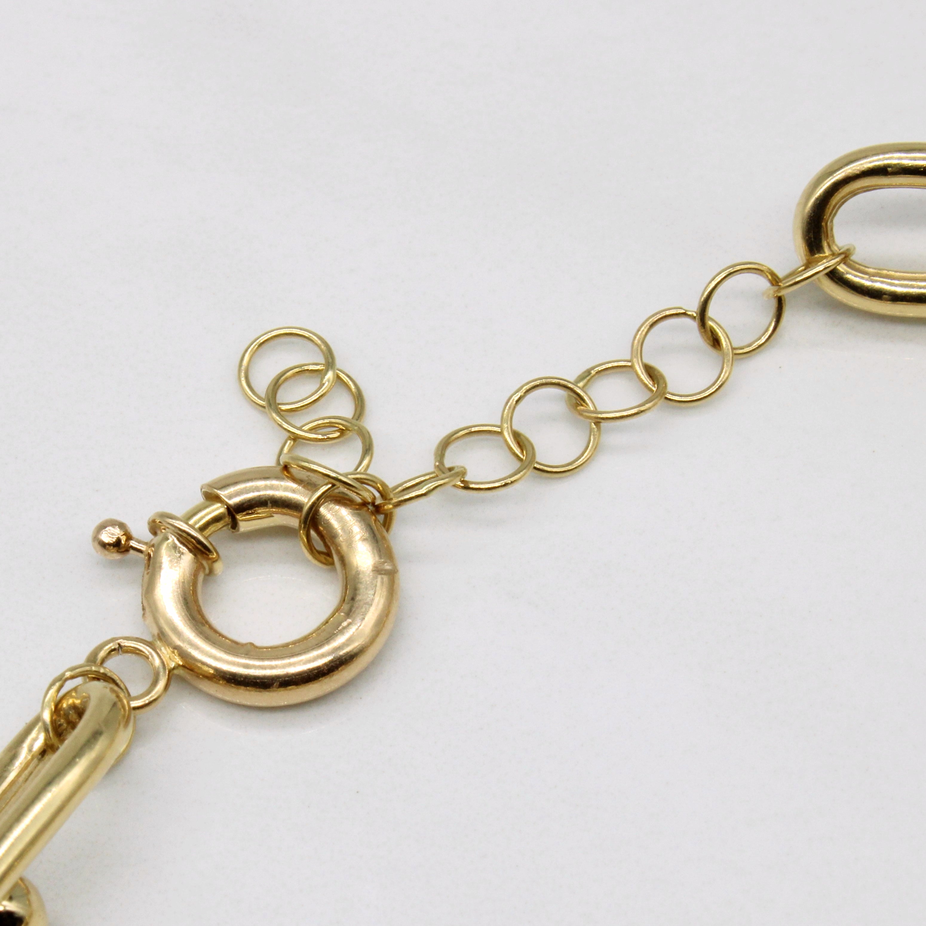18k Yellow Gold Bracelet | 9" |