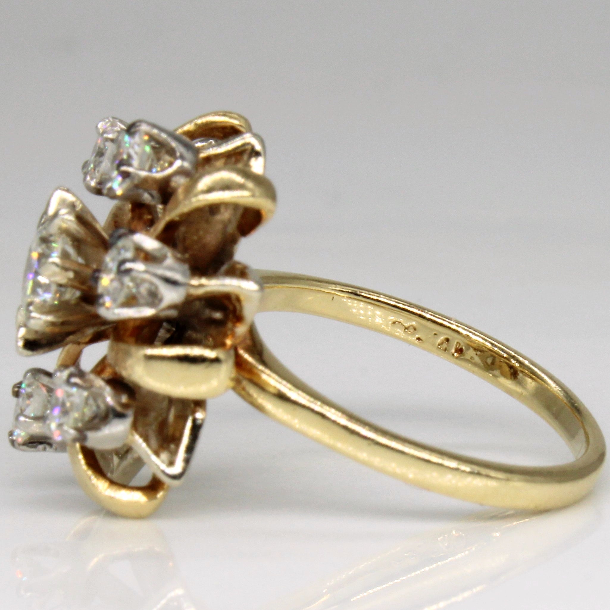 Ornate Diamond Ring | 0.85ctw | SZ 5.5 |