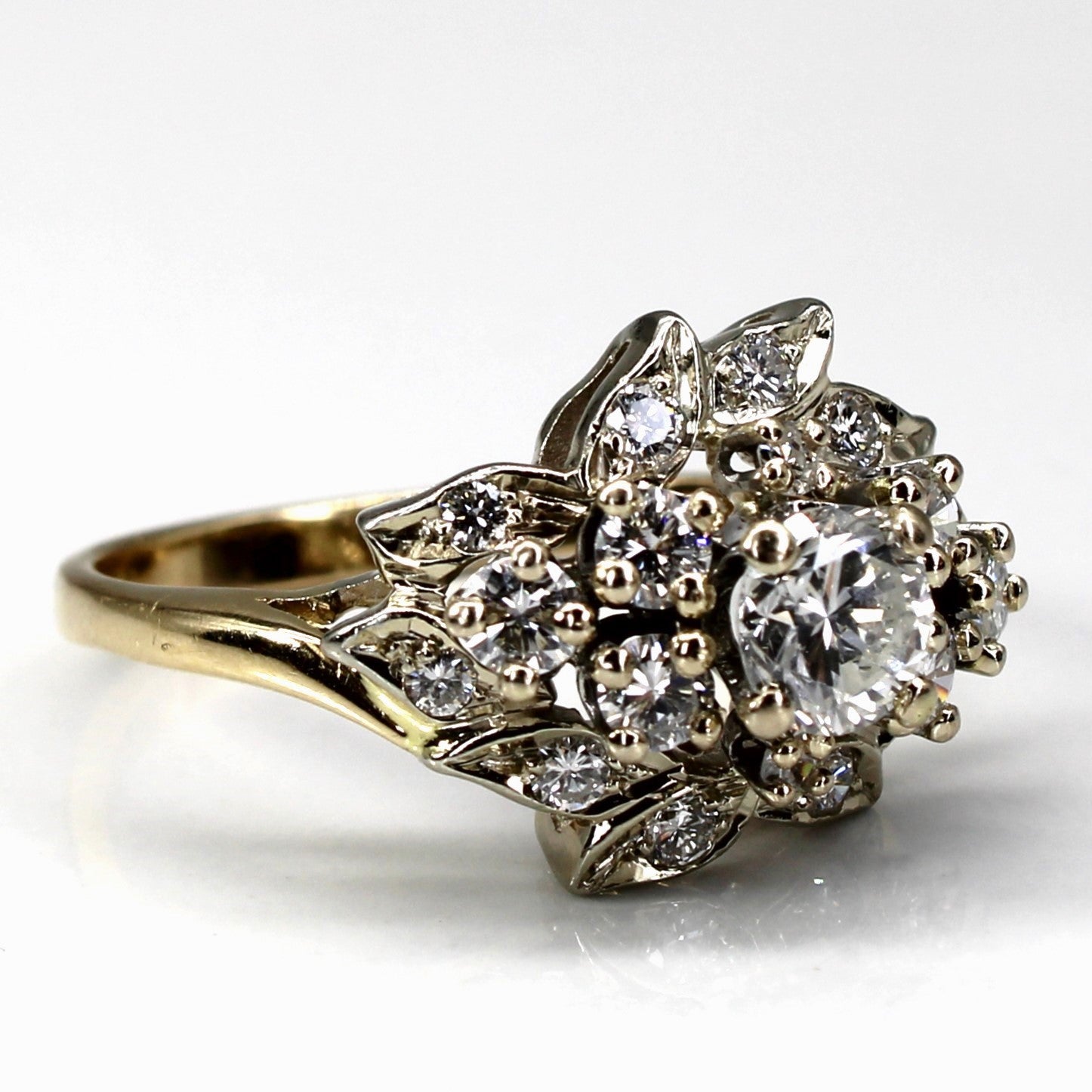 Cluster Set Diamond Ring | 1.23ctw VS1 G/H | SZ 8.25 |