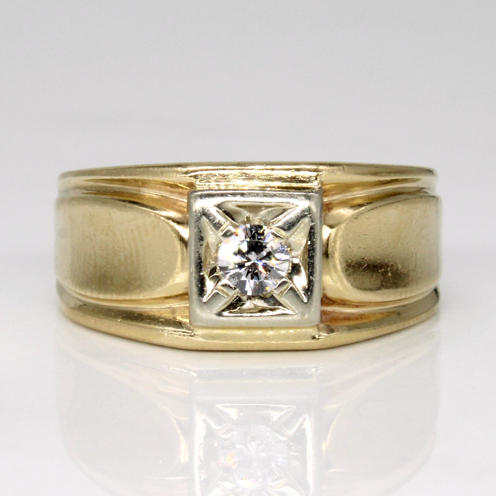 Illusion Set Diamond Engagement Ring | 0.14ct | SZ 6.25 |