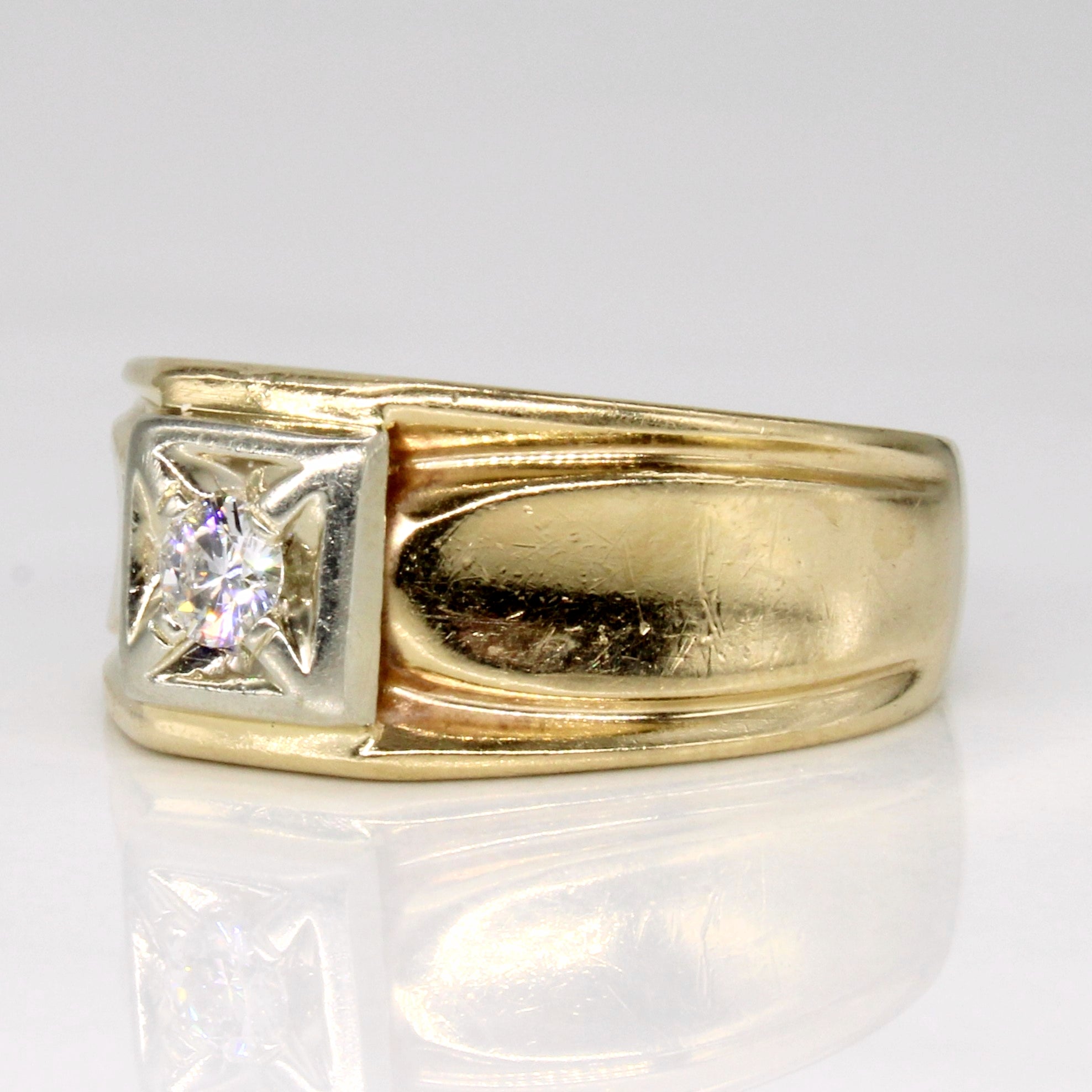 Illusion Set Diamond Engagement Ring | 0.14ct | SZ 6.25 |