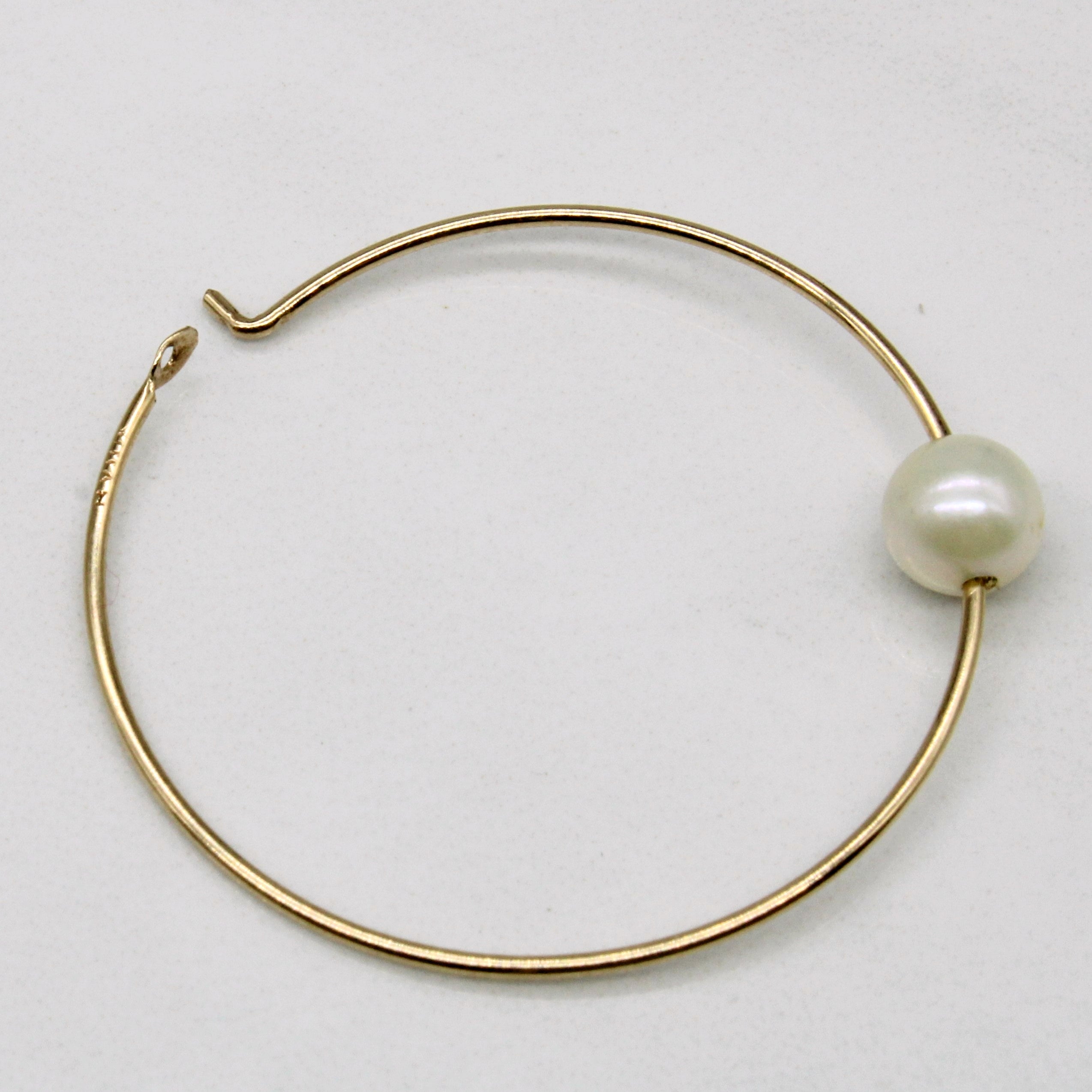 Pearl Hoop Earrings