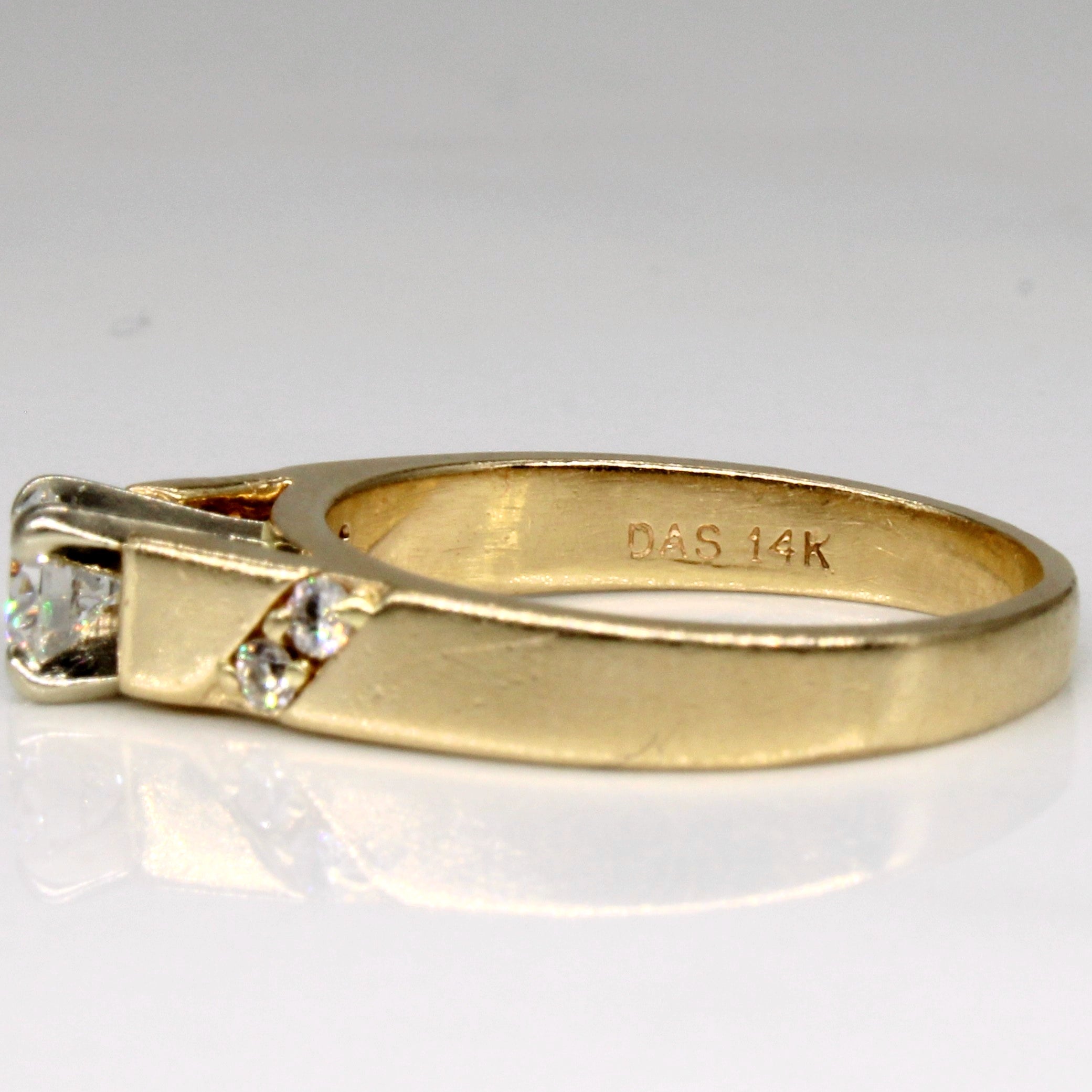 High Set Diamond Engagement Ring | 0.40ctw | SZ 5.75 |