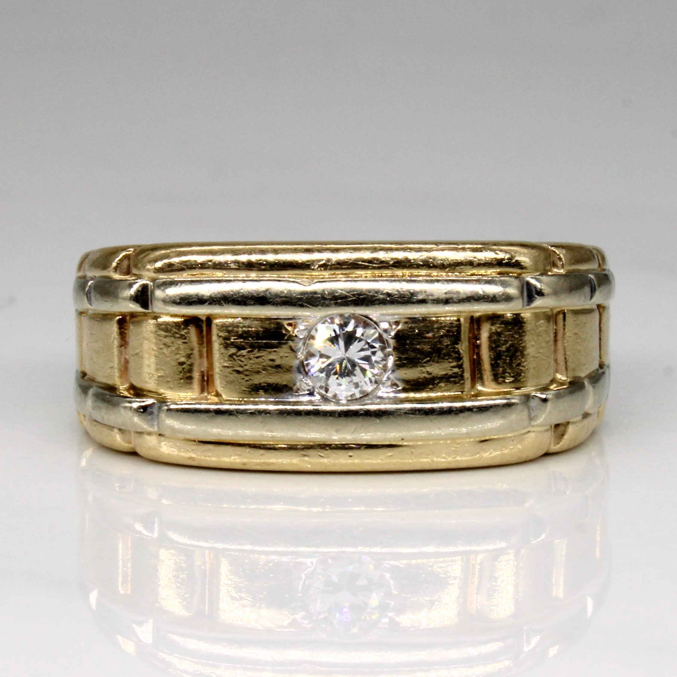 Solitaire Set Diamond Ring | 0.15ct | SZ 7.5 |