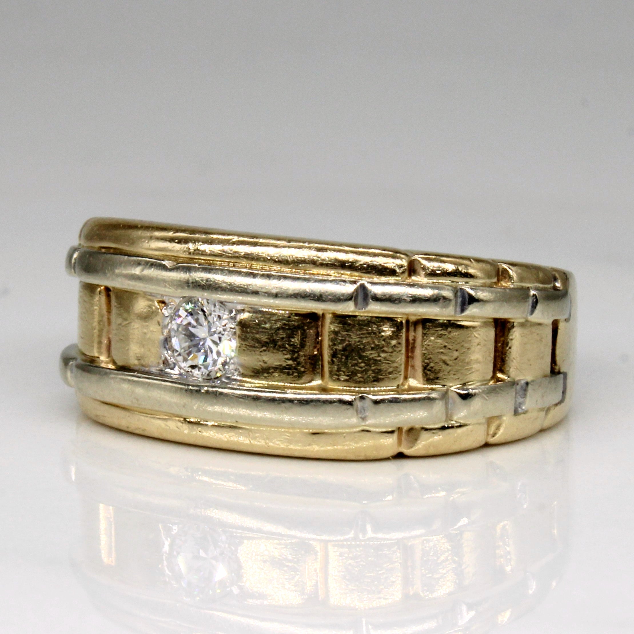 Solitaire Set Diamond Ring | 0.15ct | SZ 7.5 |