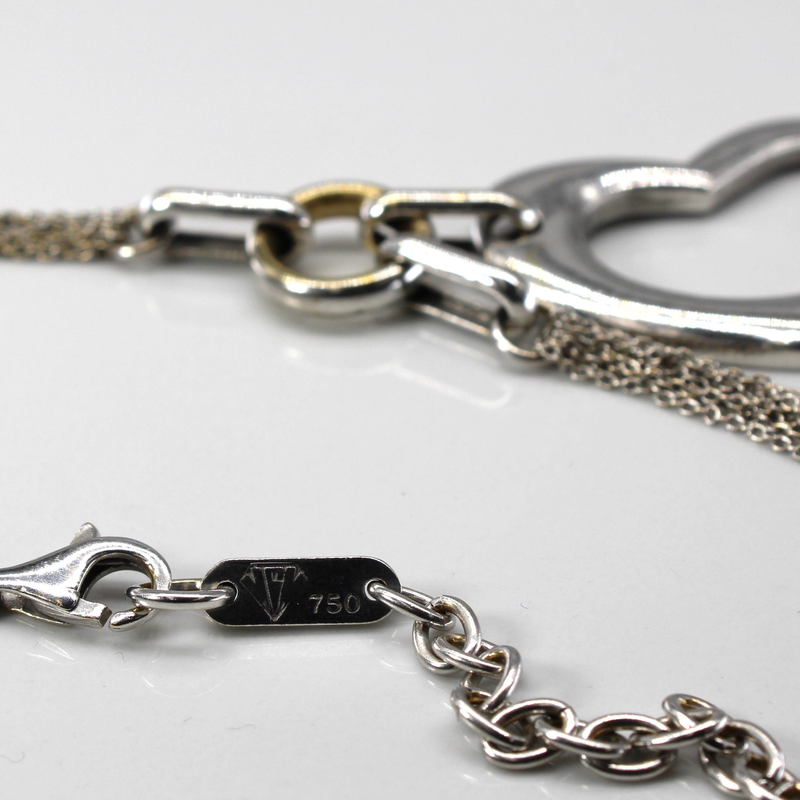 Collier à maillons en forme de cœur | 43 cm |