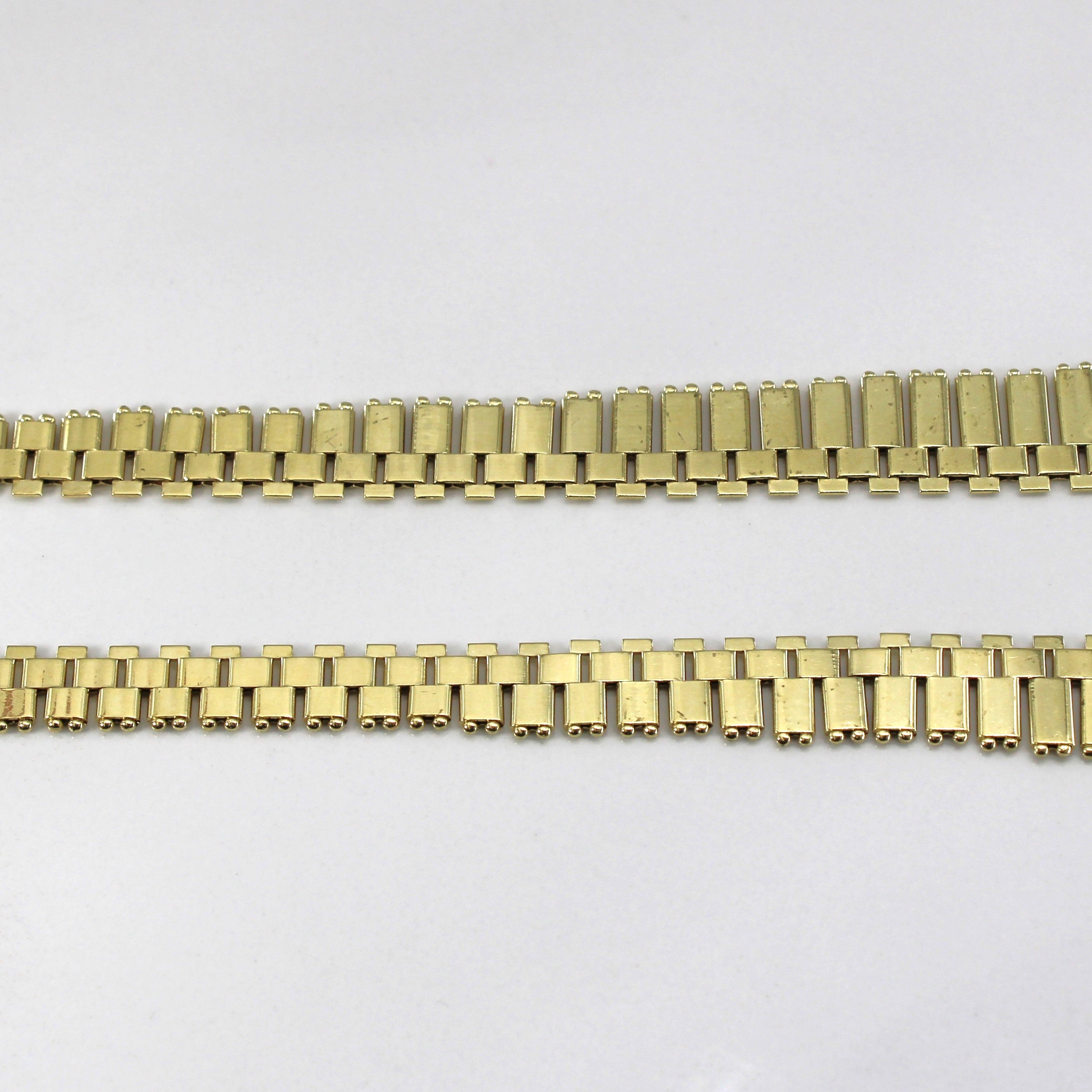 Textured Yellow Gold Necklace | 17"|
