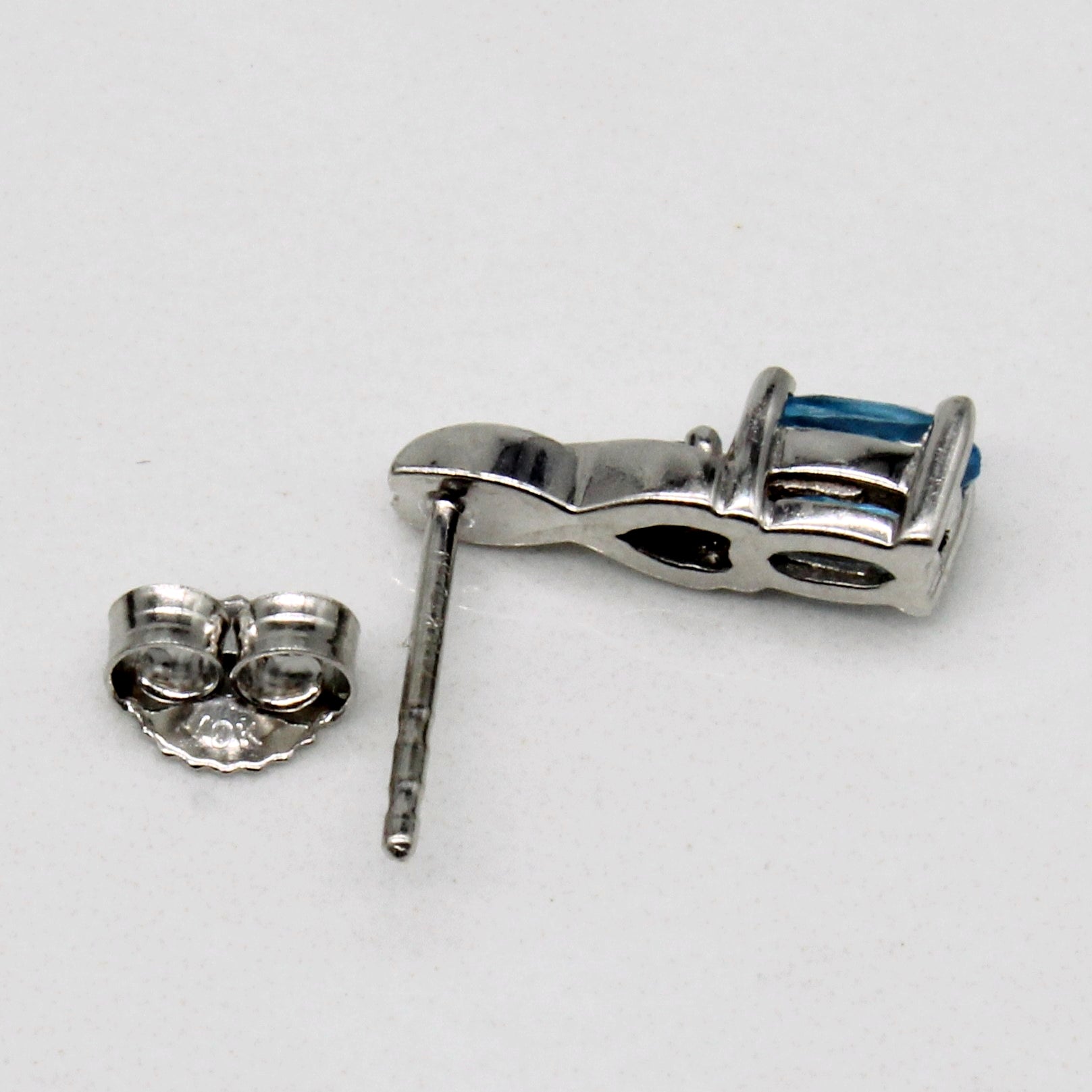 Topaz & Diamond Earrings | 0.40ctw, 0.02ctw |