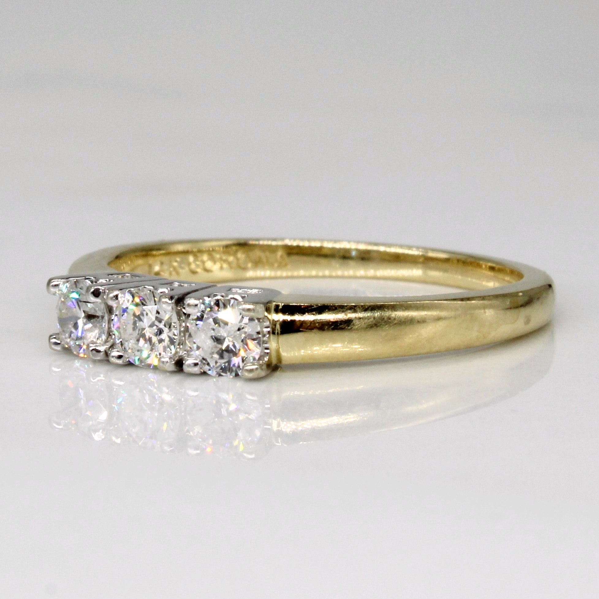 Three Stone Diamond Ring | 0.30ctw | SZ 6.5 |