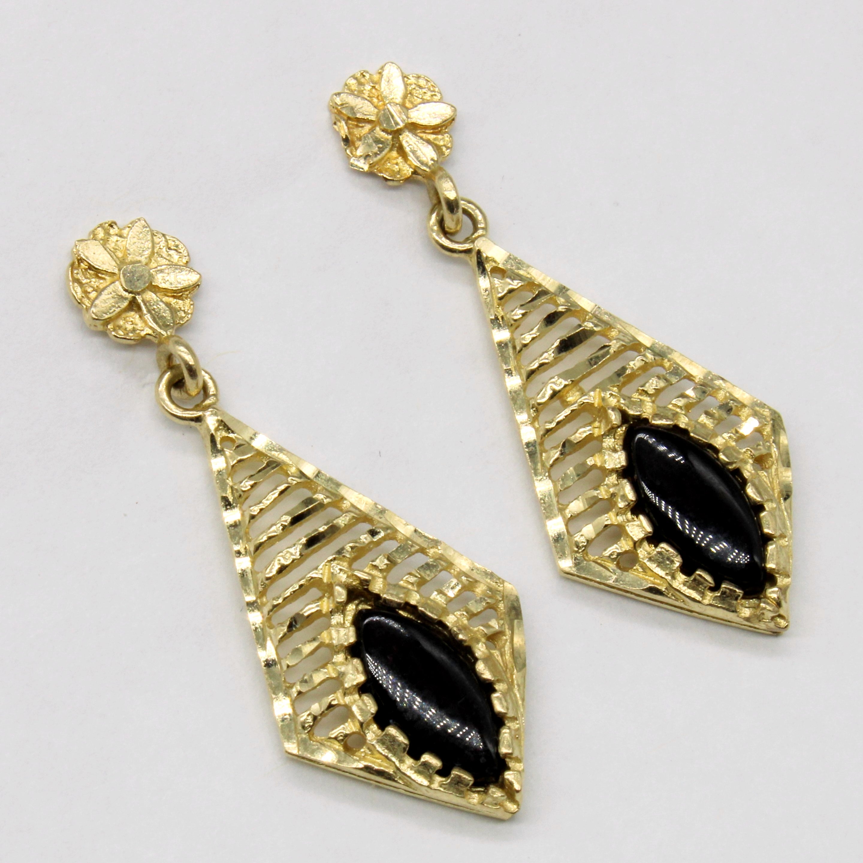 Onyx Drop Earrings | 1.40ctw |