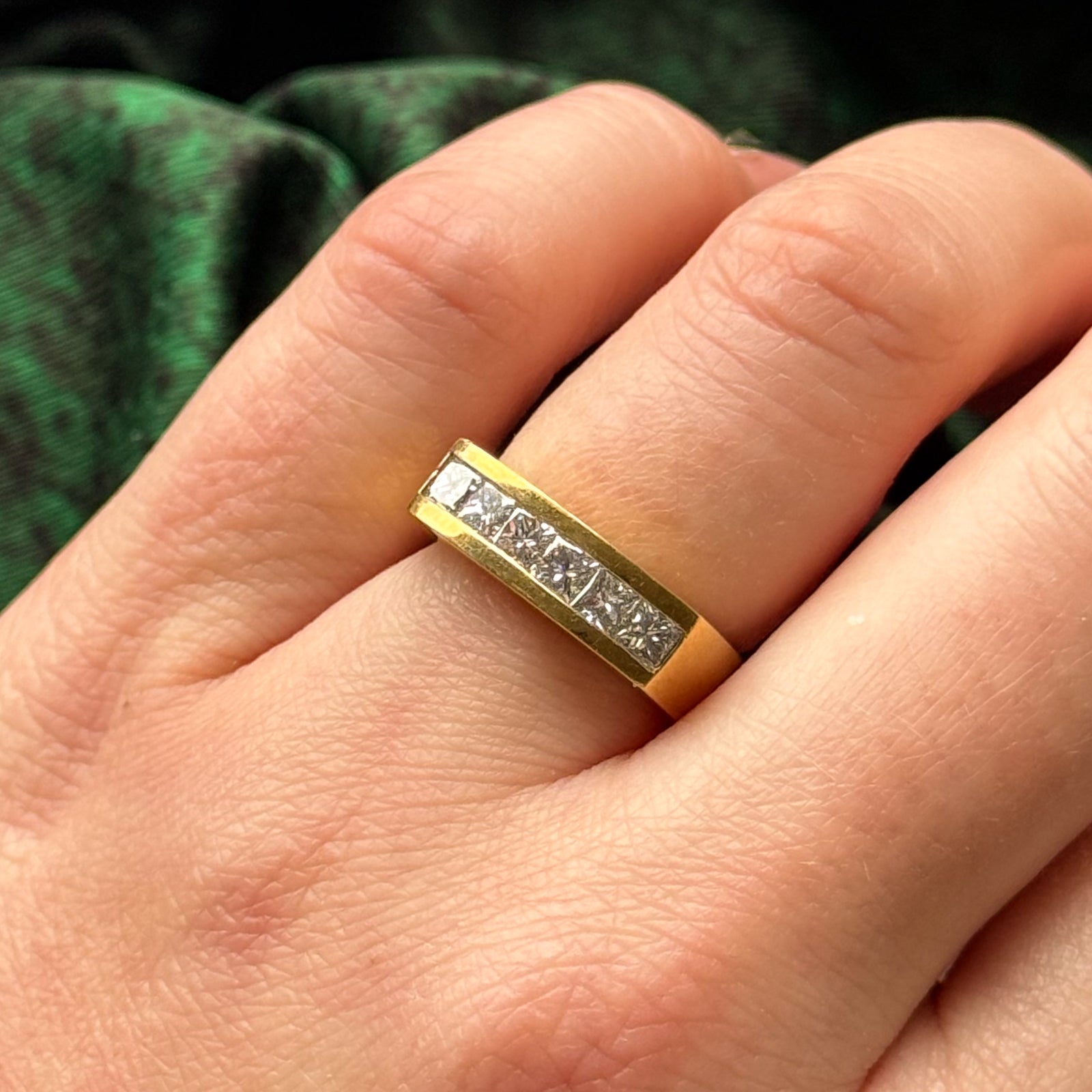 Channel Set Princess Cut Diamond Band | 0.83ctw | SZ 5 |