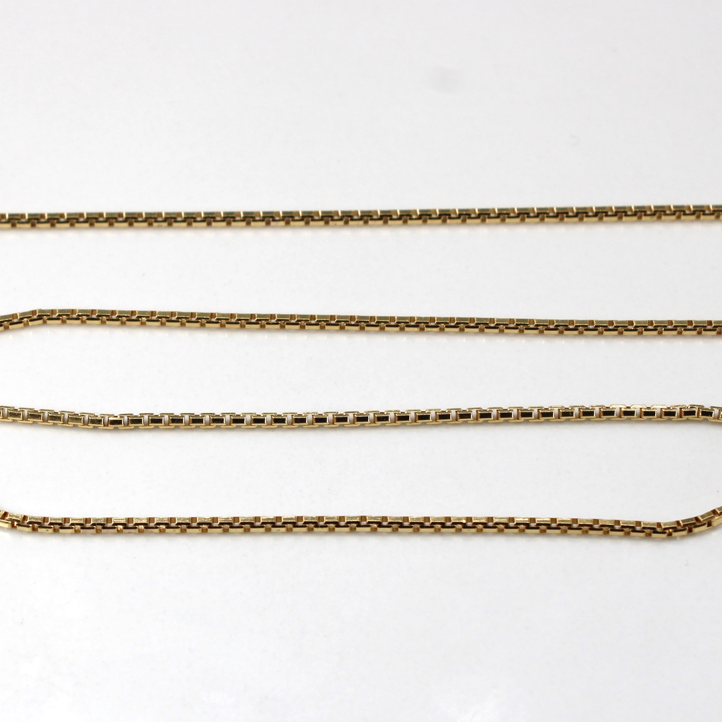 Yellow Gold Box Chain | 16"|