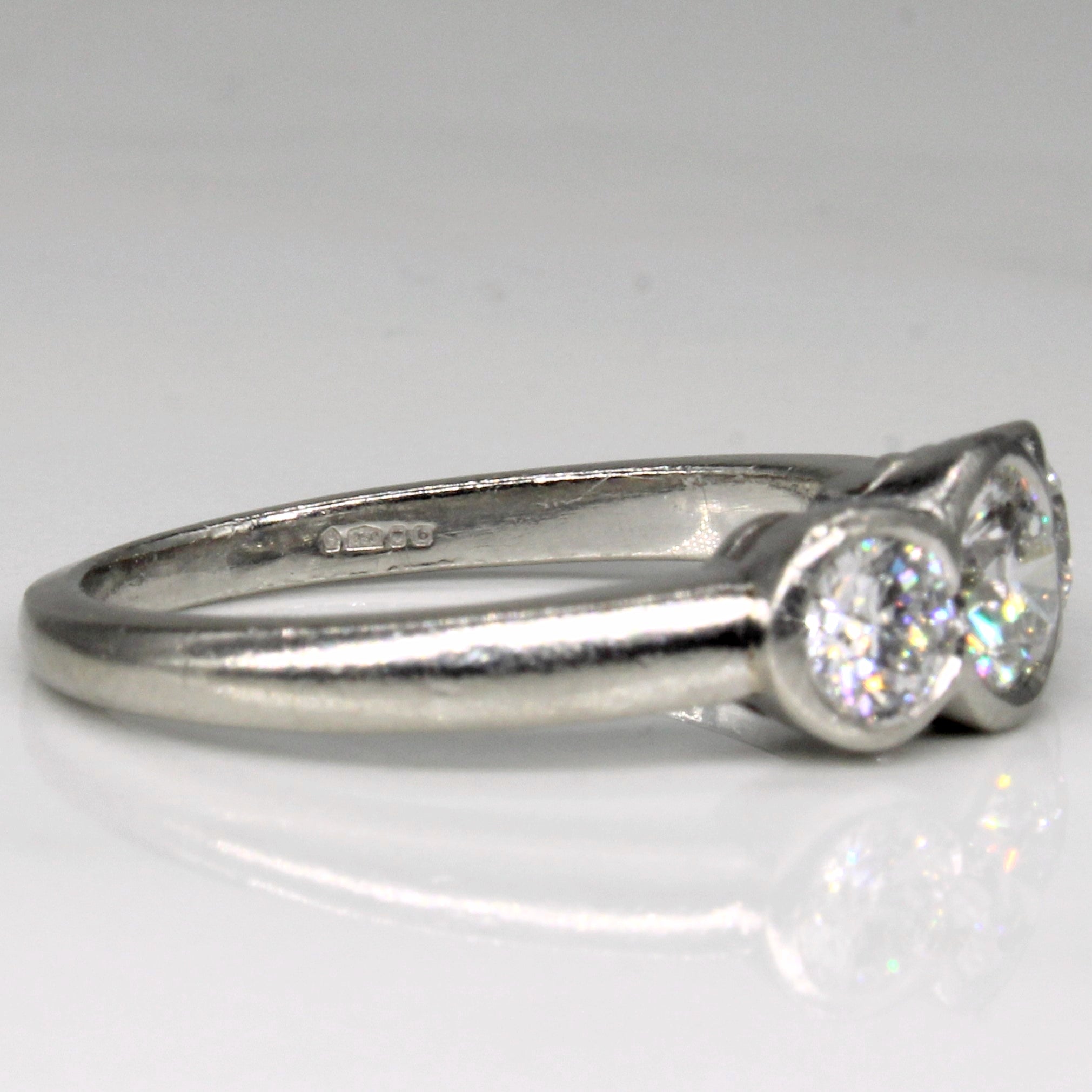 Three Stone Diamond Engagement Ring | 0.96ctw | SZ 7 |