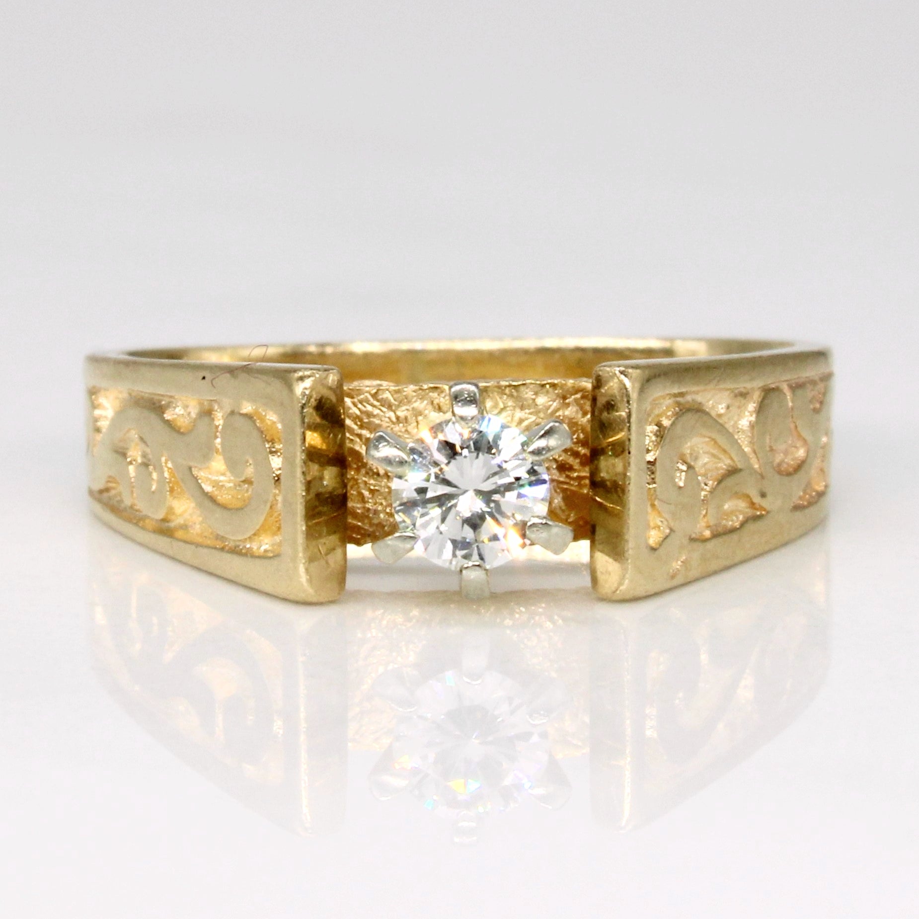 High Set Diamond Ring | 0.18ct | SZ 4.75 |