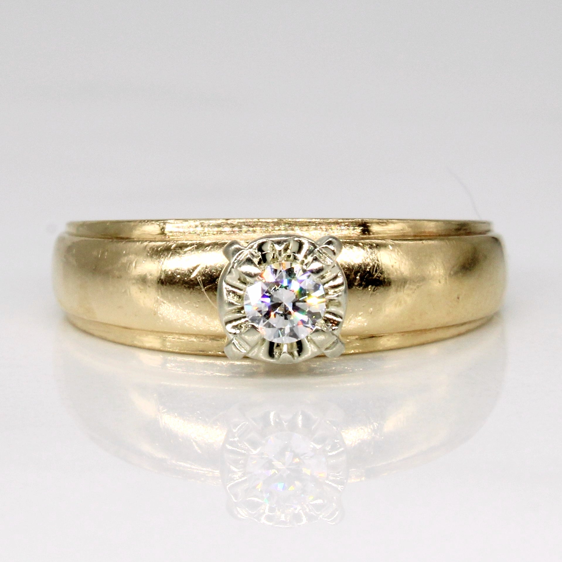 High Set Diamond Ring SZ