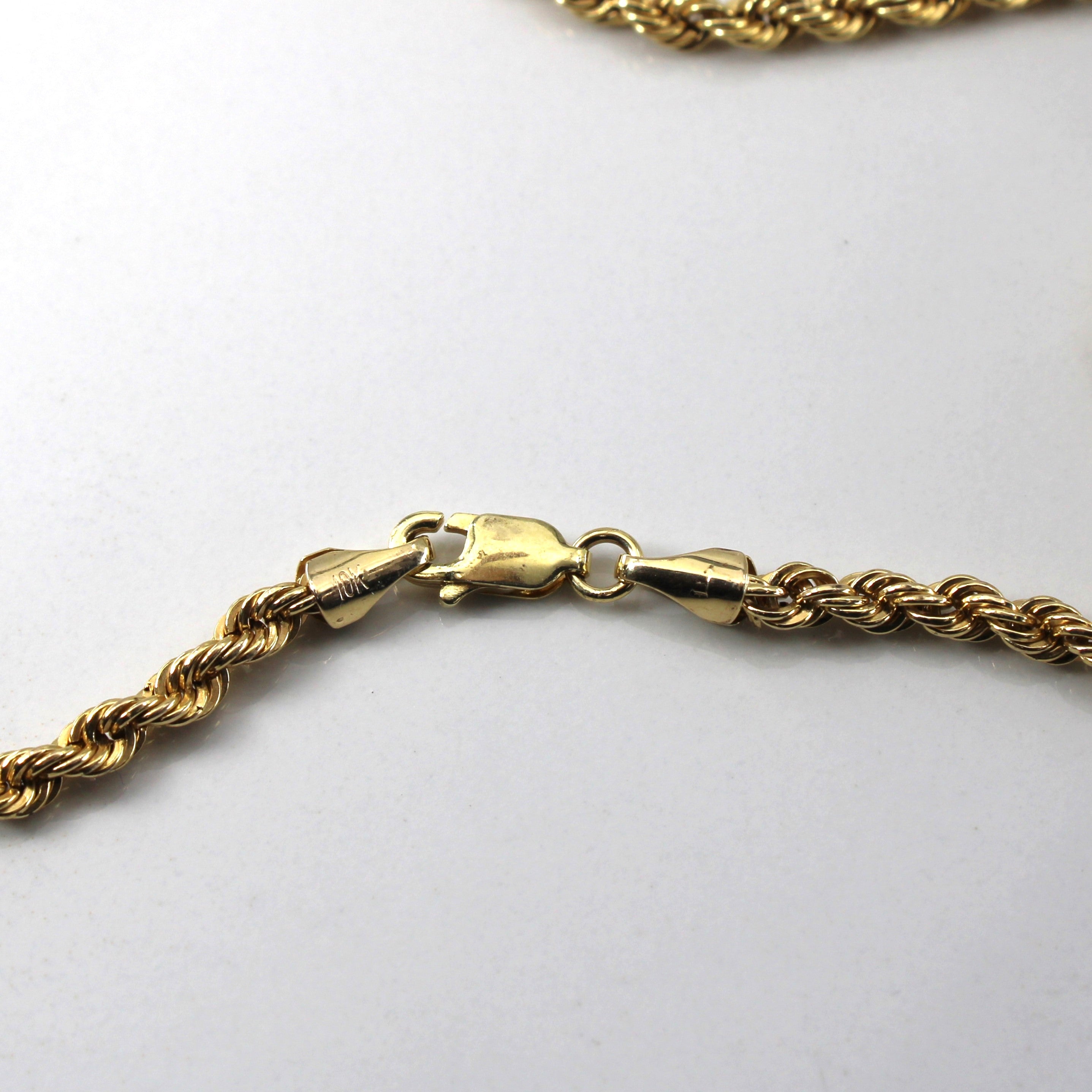 10k Yellow Gold Rope Chain | 20"|