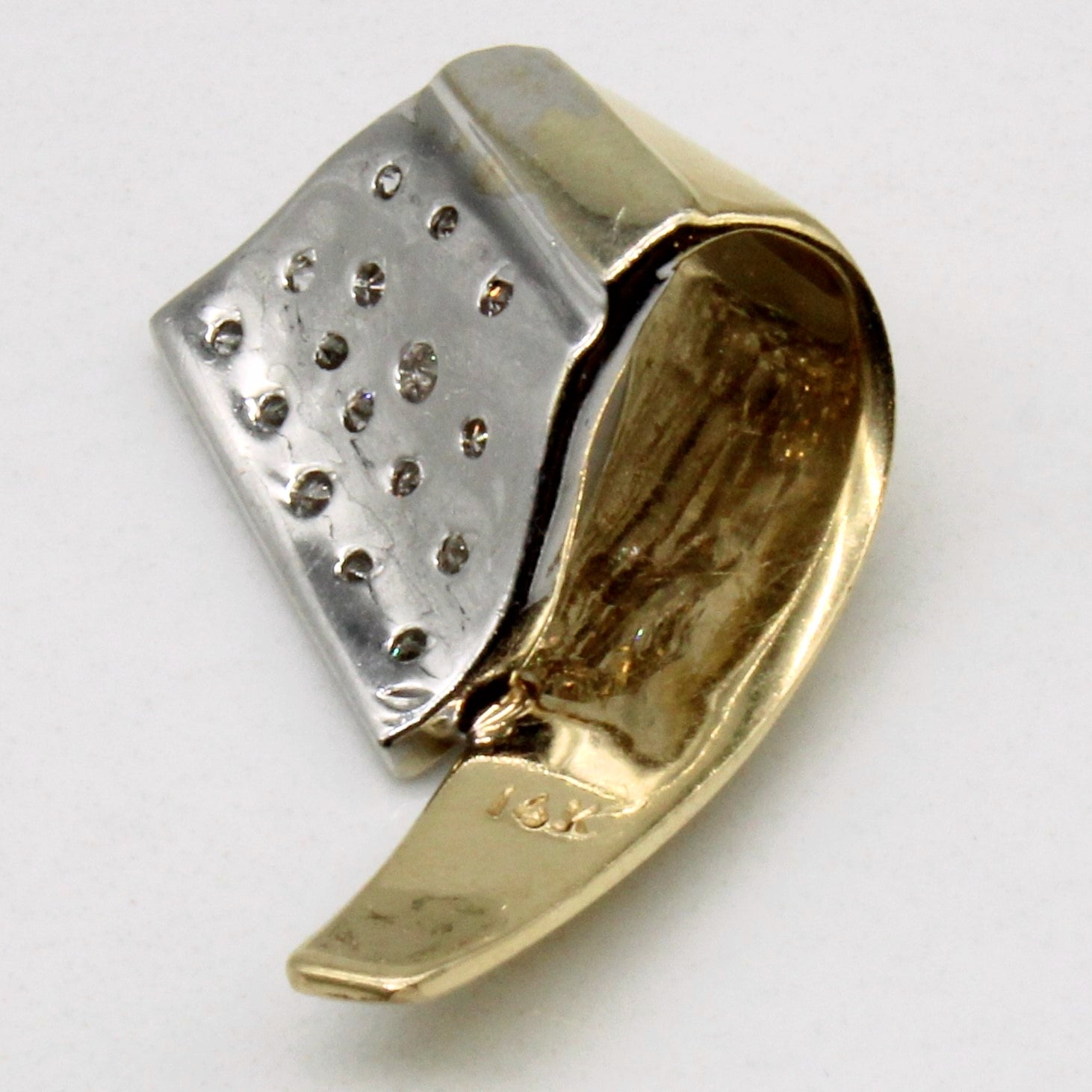 Fold Over Diamond Pendant | 0.24ctw |