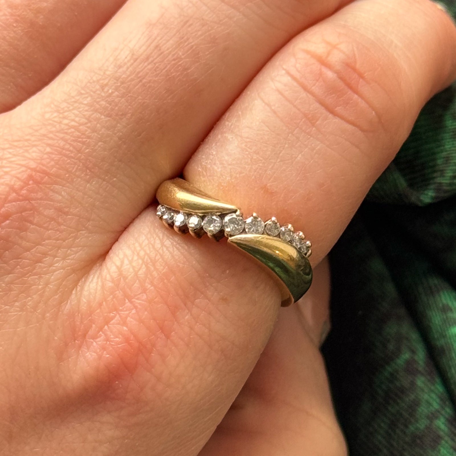 Diamond Waterfall Ring | 0.30ctw | SZ 7 |