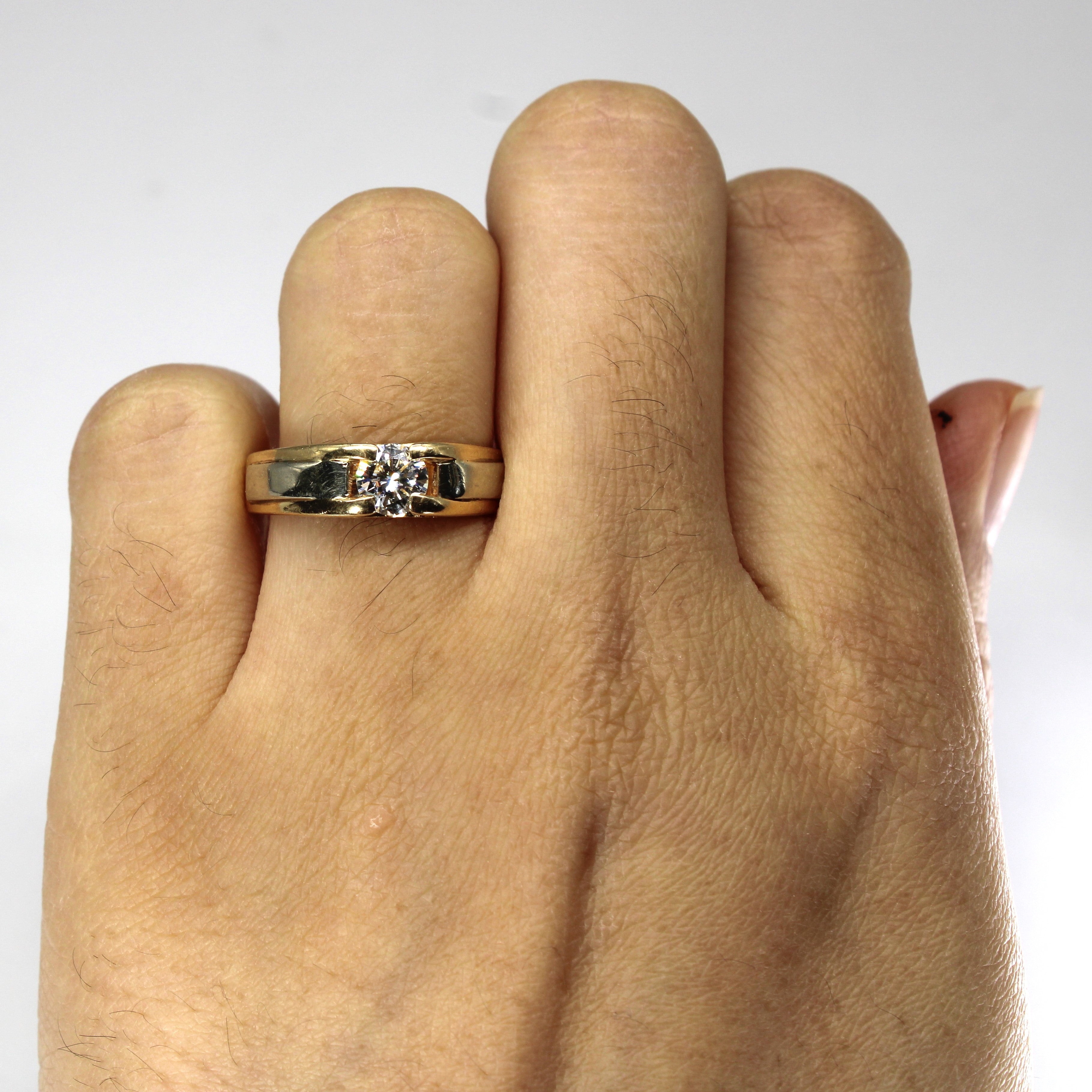 Claw Set Solitaire Diamond Ring | 0.54ct SI1/SI2 G/H | SZ 7.25 |