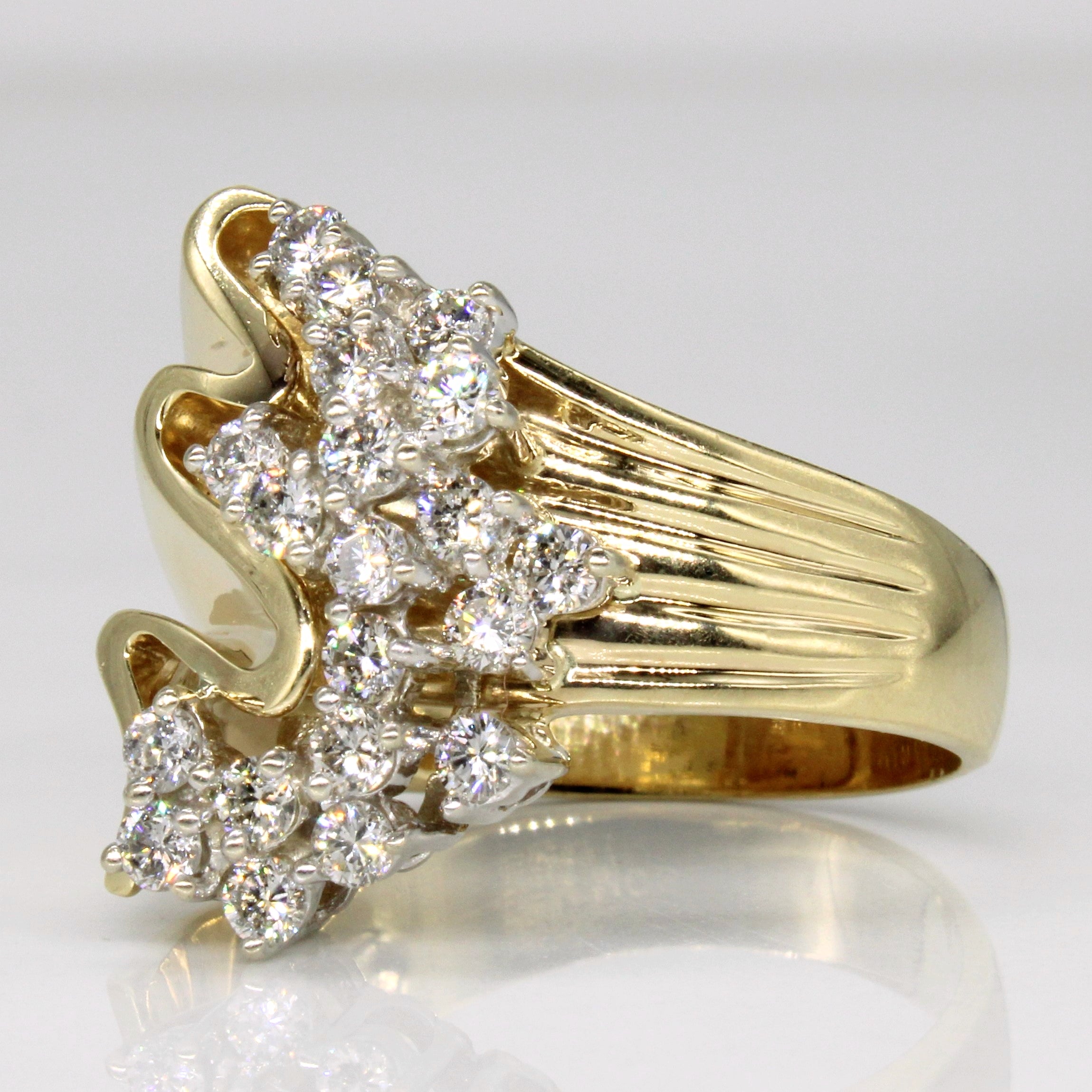 Diamond Cocktail Ring | 1.00ctw | SZ 9.25 |