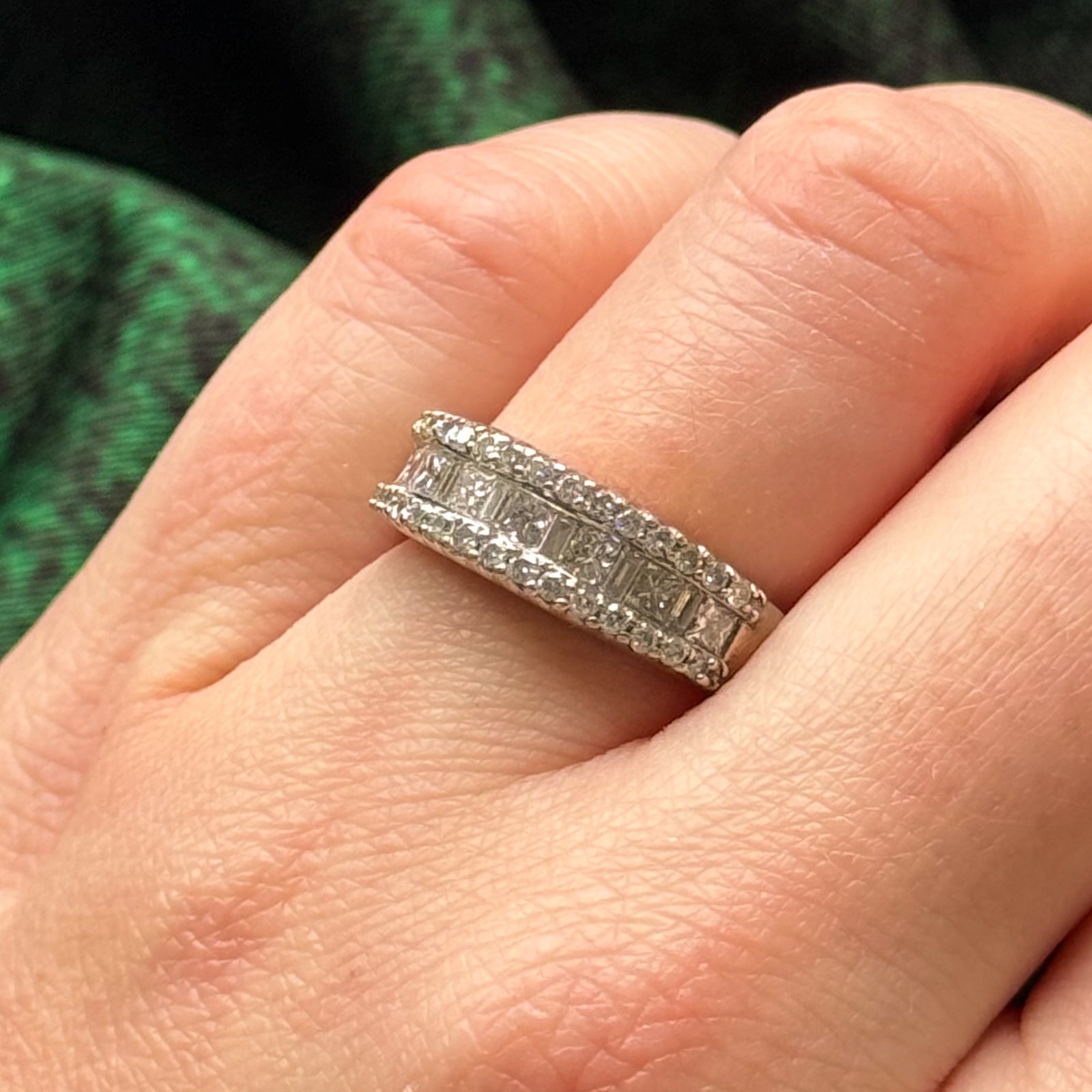 Channel Set Princess Cut Diamond Band | 0.94ctw | SZ 7 |