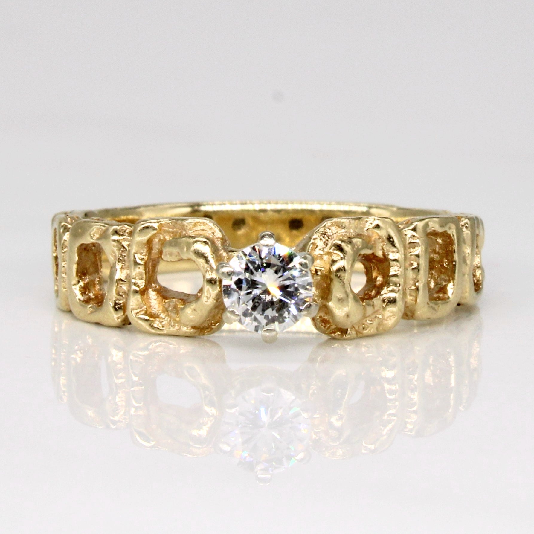 Cathedral Set Diamond Ring | 0.21ct | SZ 6.5 |
