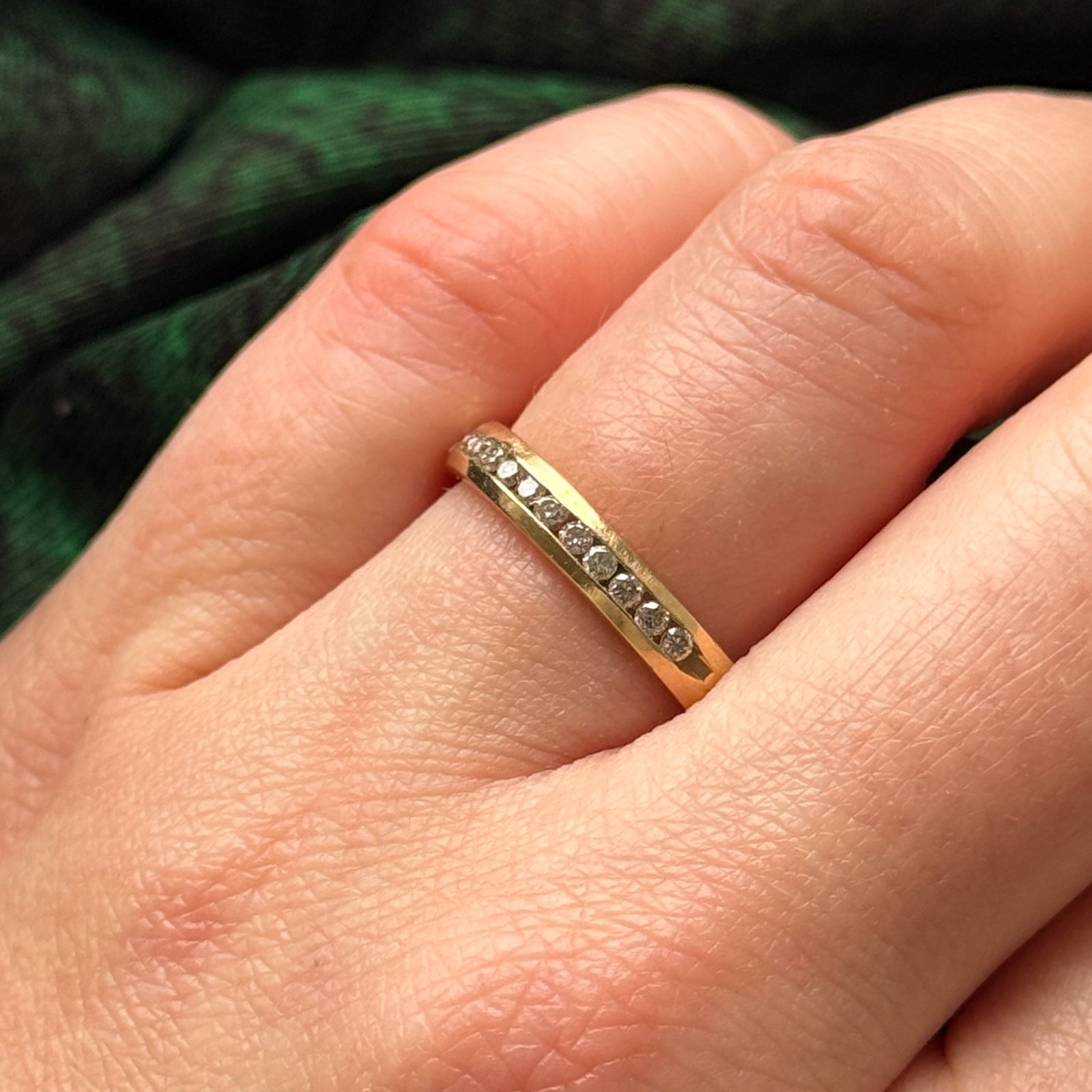 Channel Set Semi Eternity Diamond Band | 0.26ctw | SZ 8 |