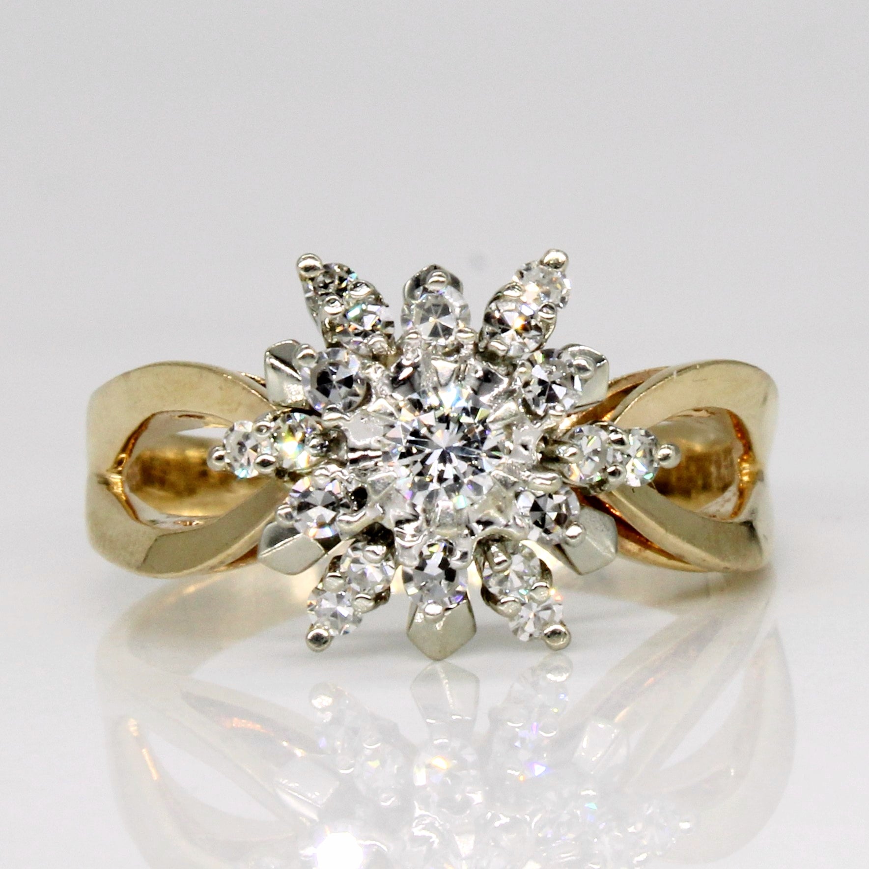 14k - 18k Diamond Cluster Ring | 0.36ctw | SZ 7.25 |