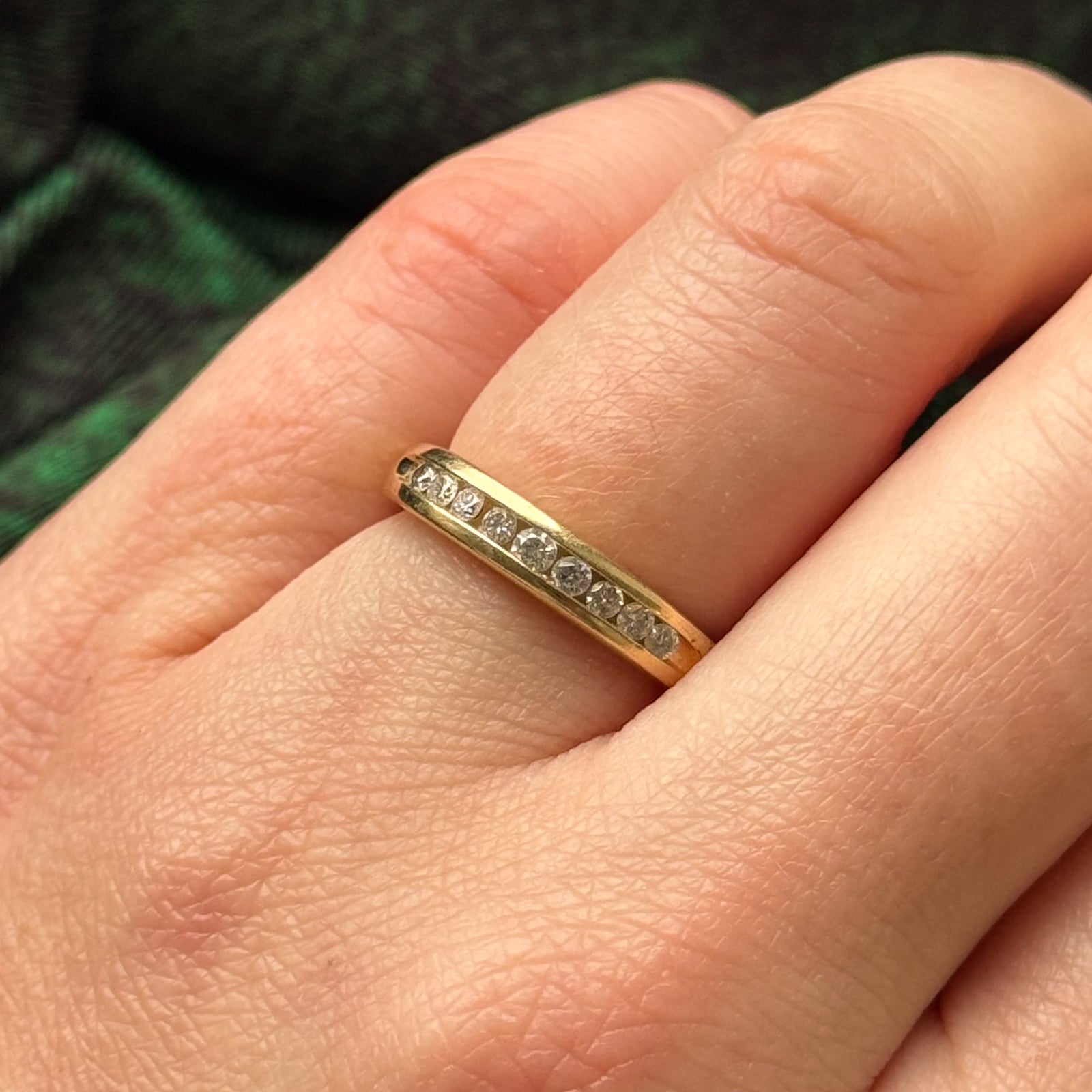 Channel Set Semi Eternity Diamond Band | 0.20ctw | SZ 5.25 |