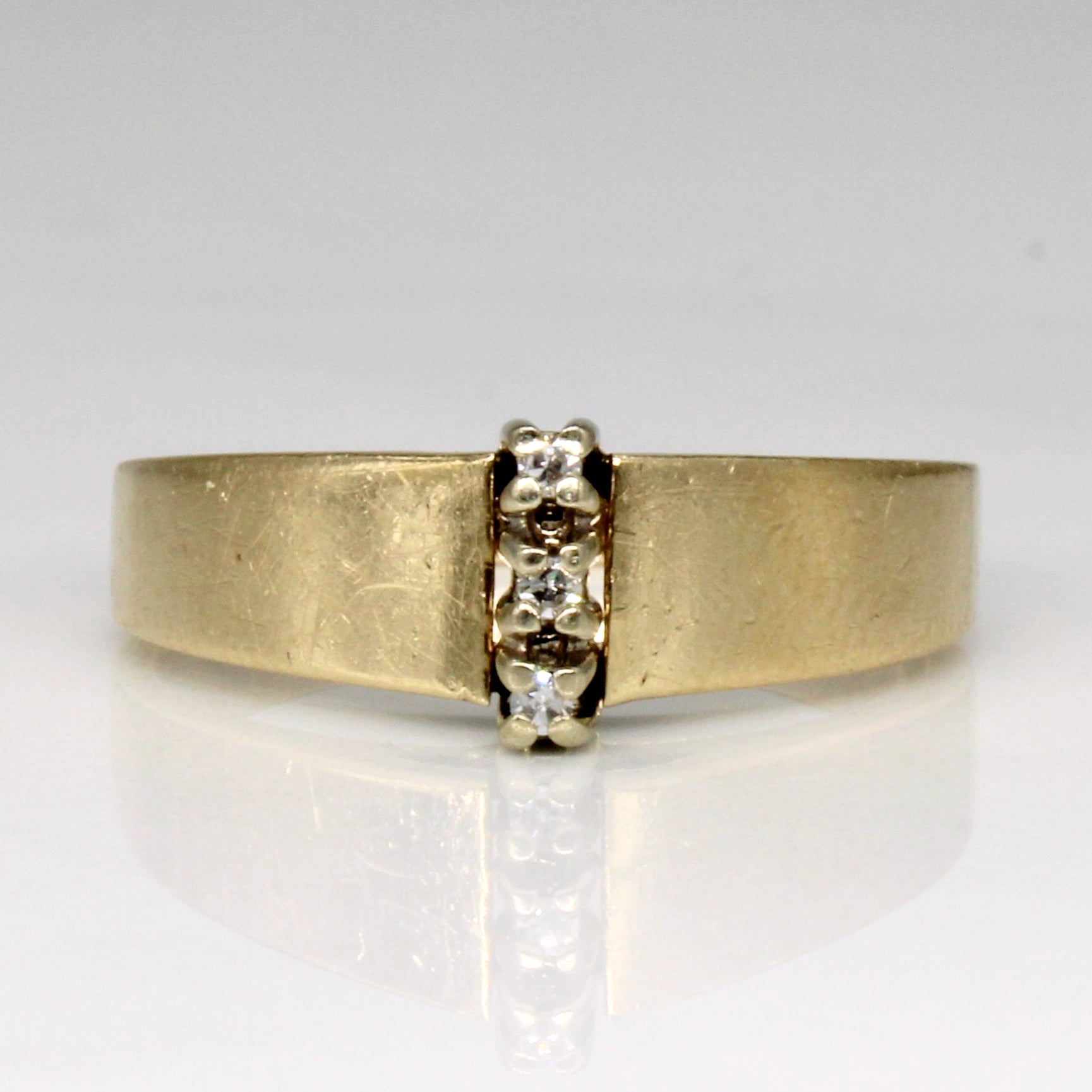 Vertical Set Diamond Ring | 0.03ctw | SZ 6.75 |
