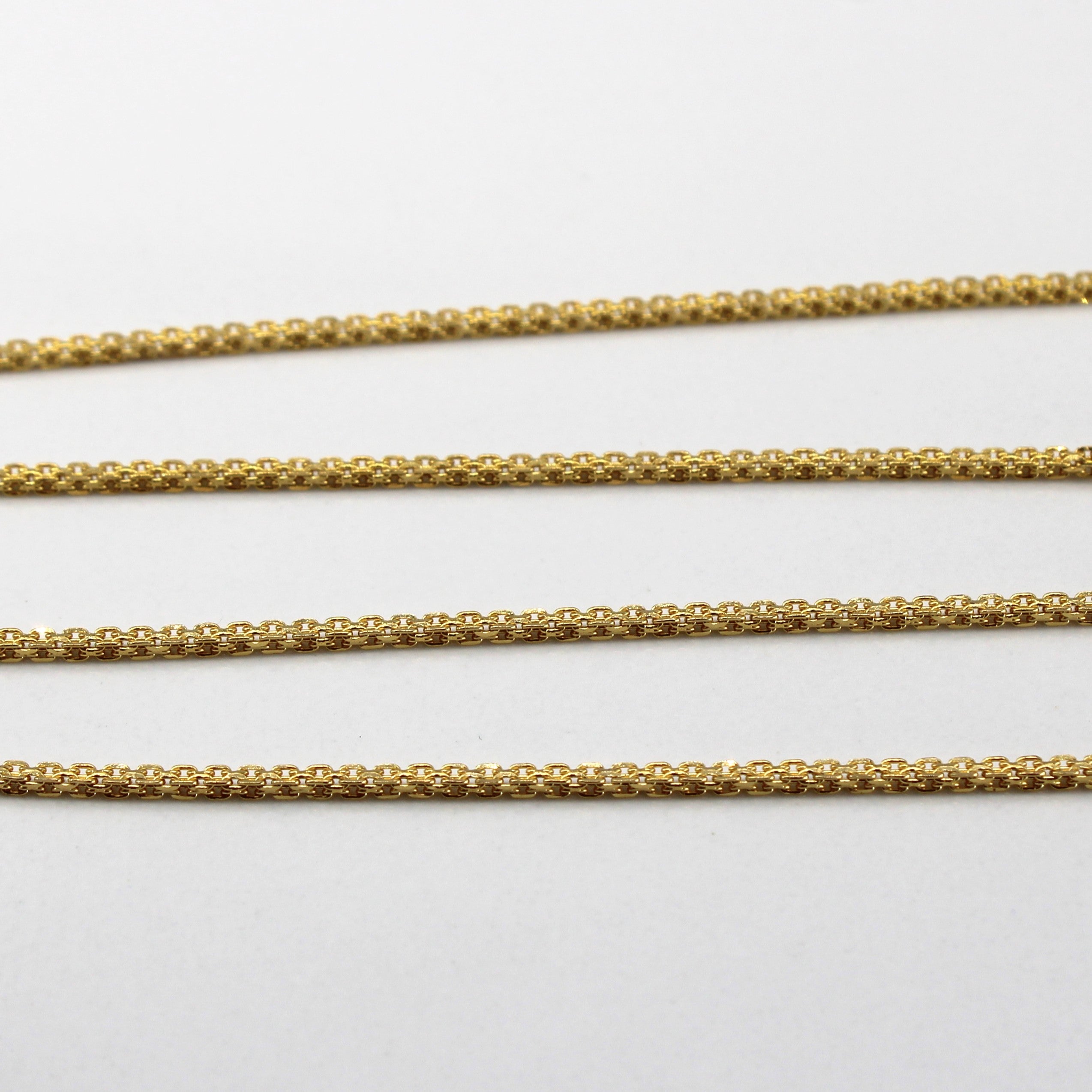 22k Yellow Gold Wheat Chain | 20"|