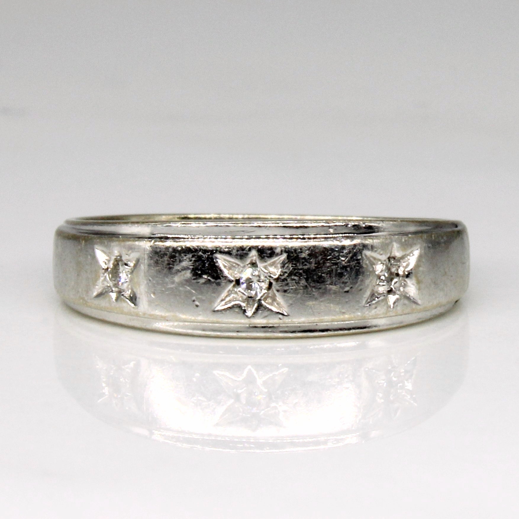 Bague sertie de diamants illusion | 0,03 ct | Taille 6,5 |