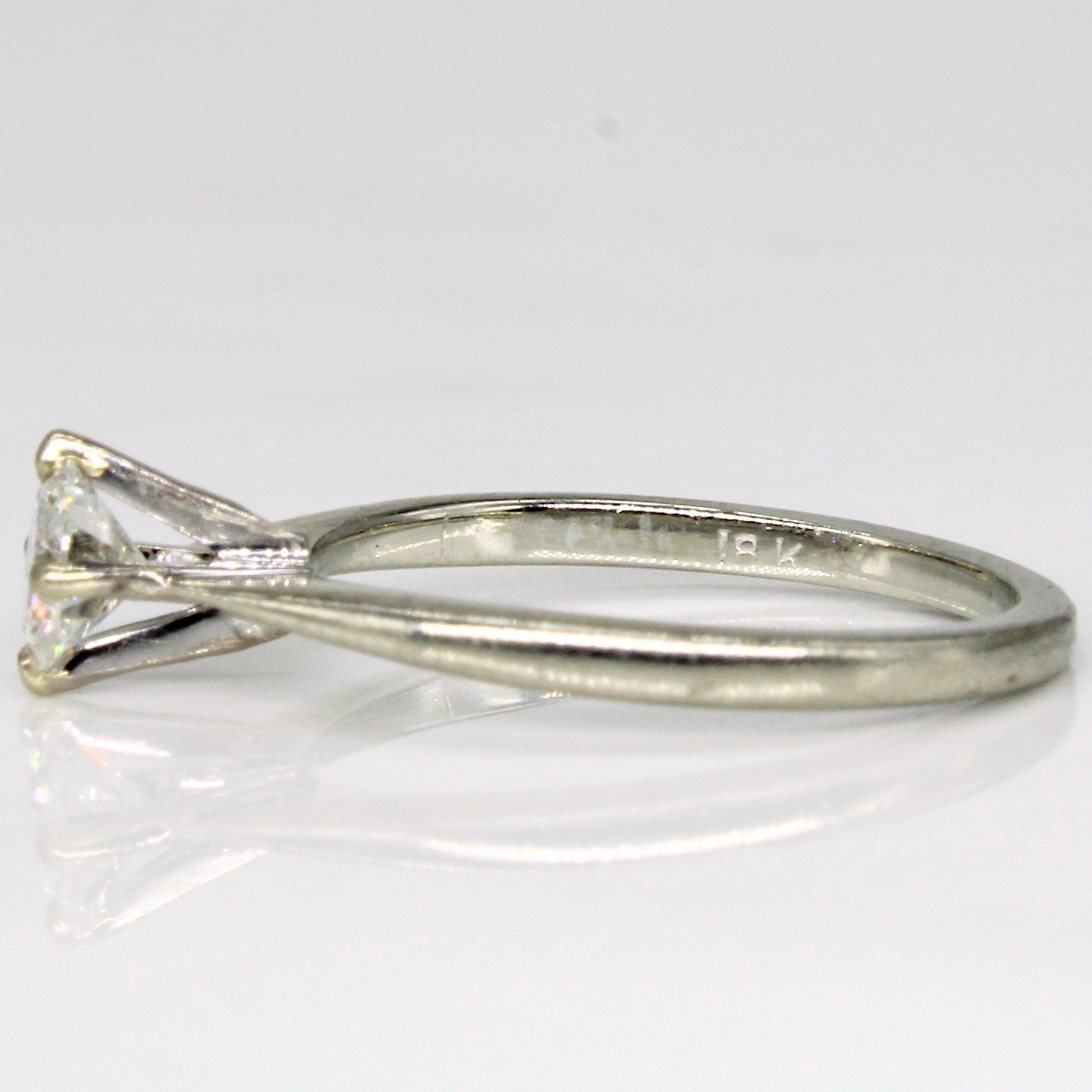 Cathedral Set Diamond Ring | 0.32ct | SZ 3.75 |