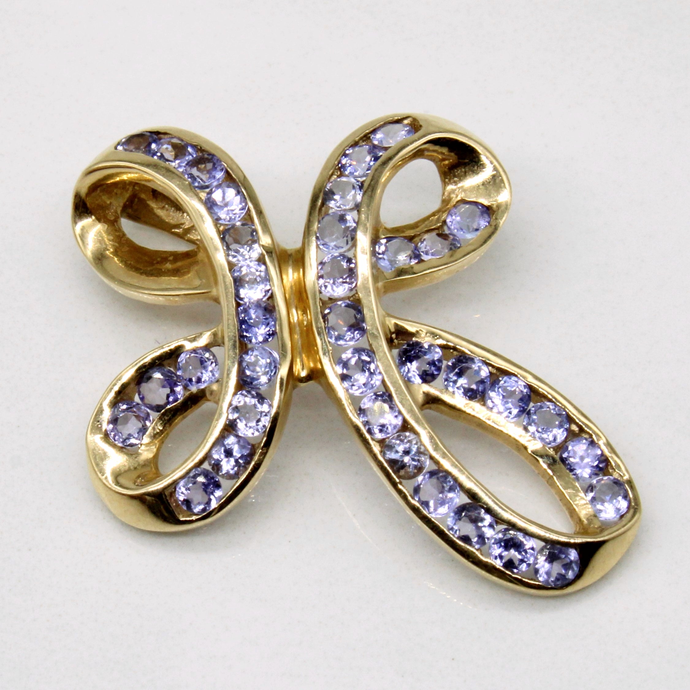 Tanzanite Cross 14k Pendant | 1.25ctw |