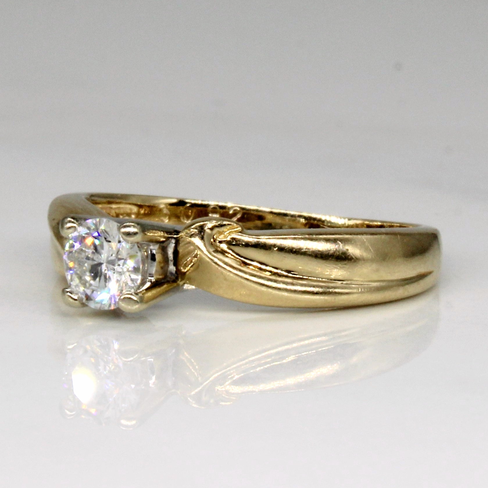 Cathedral Set Diamond Ring | 0.28ct | SZ 5.75 |