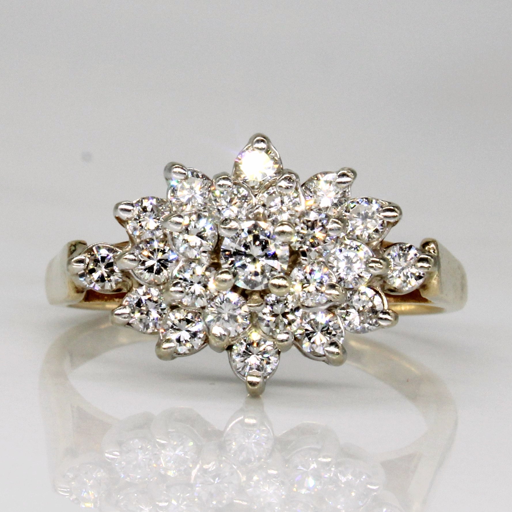 Diamond Cluster Ring | 0.98ctw | SZ 8.25 |