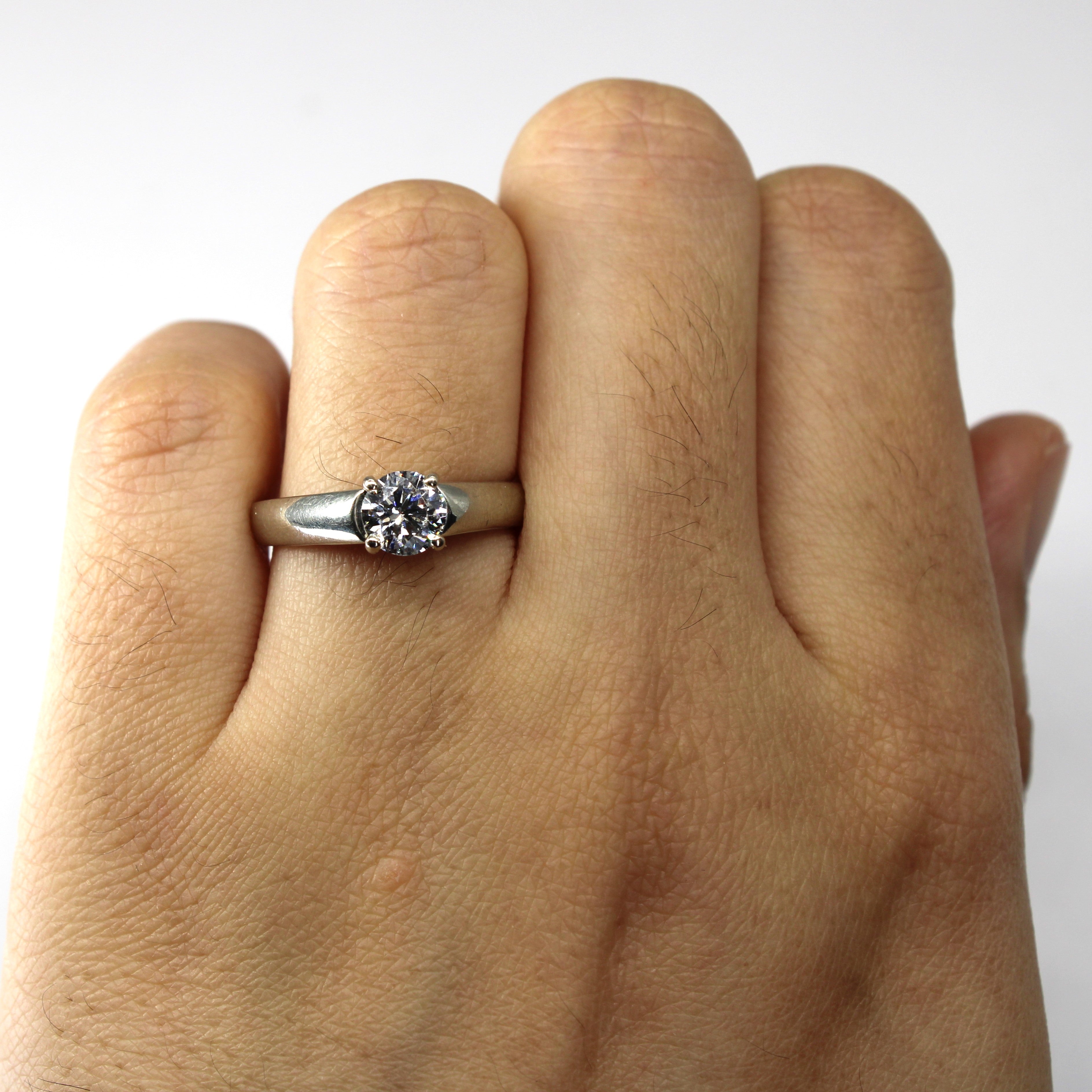 Solitaire Diamond Engagement Ring | 0.67ct SI1 H | SZ 7 |