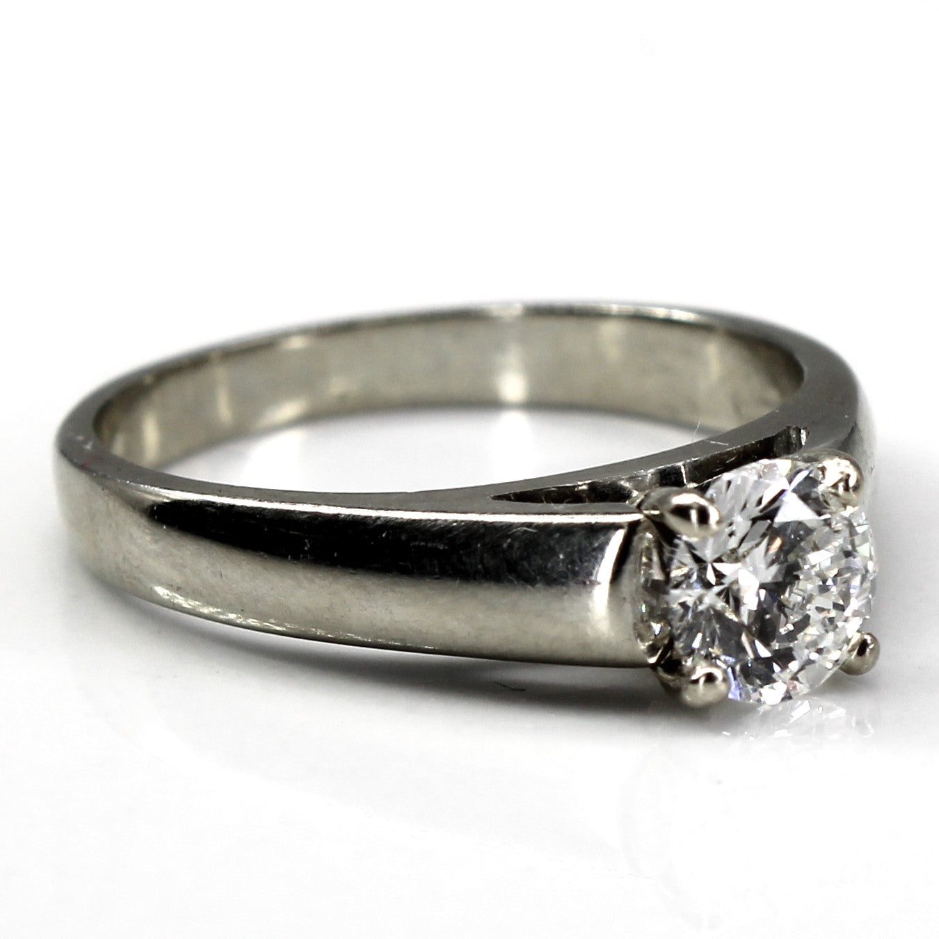 Solitaire Diamond Engagement Ring | 0.67ct SI1 H | SZ 7 |