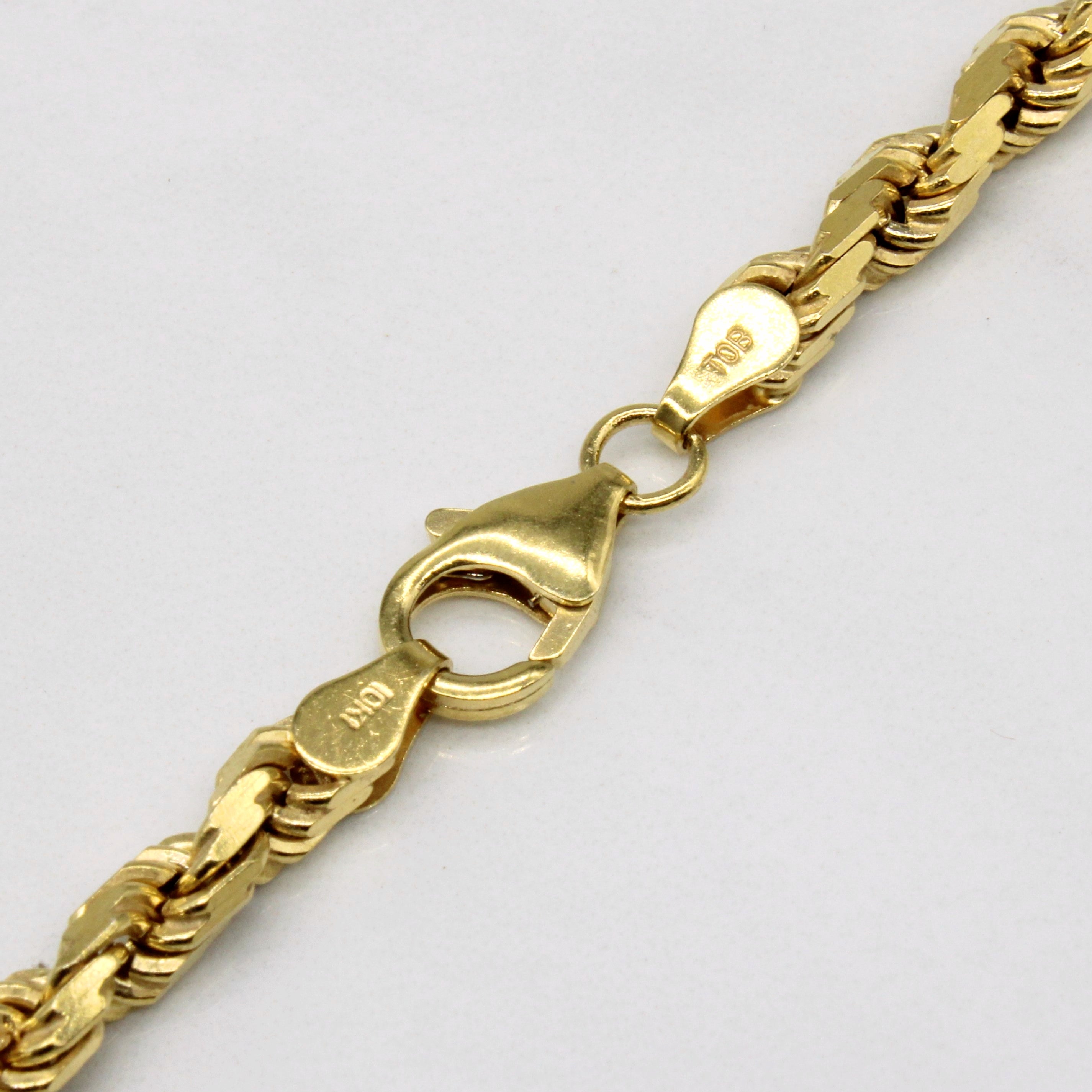 10k Yellow Gold Rope Chain | 24" |