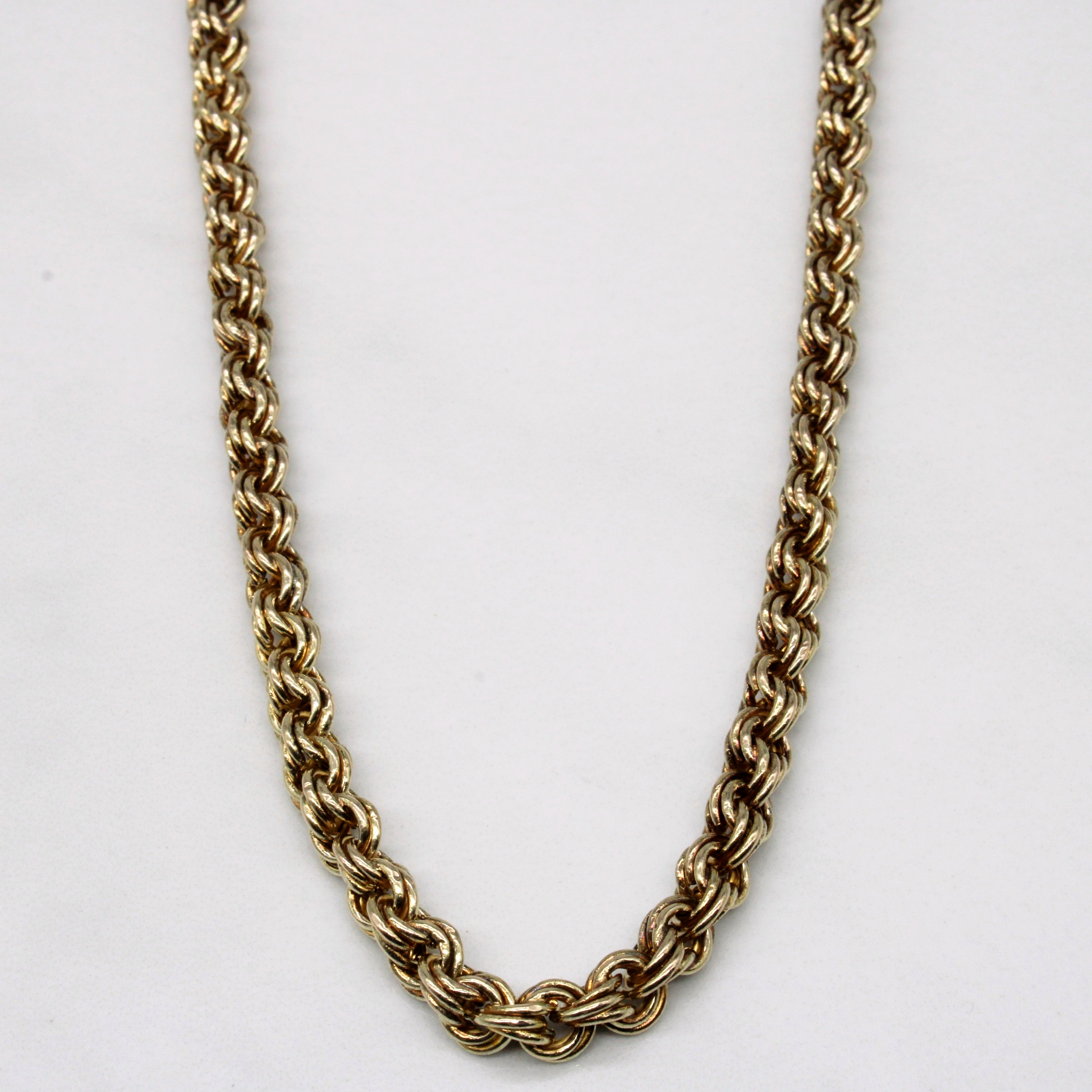 14k Yellow Gold Necklace | 18" |