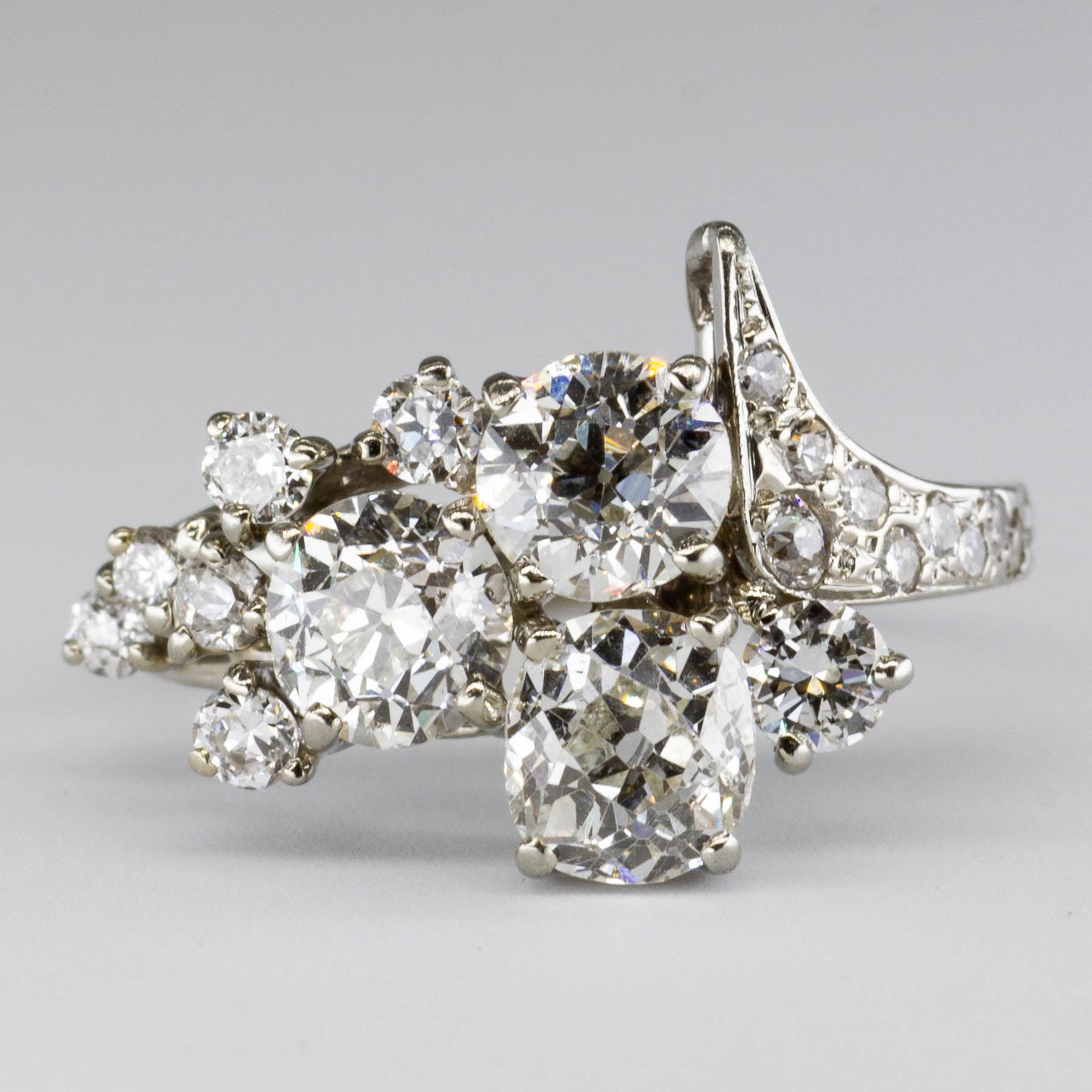 Cluster Set Multi Diamond Gold Ring | 2.12ctw | SZ 6.25 |