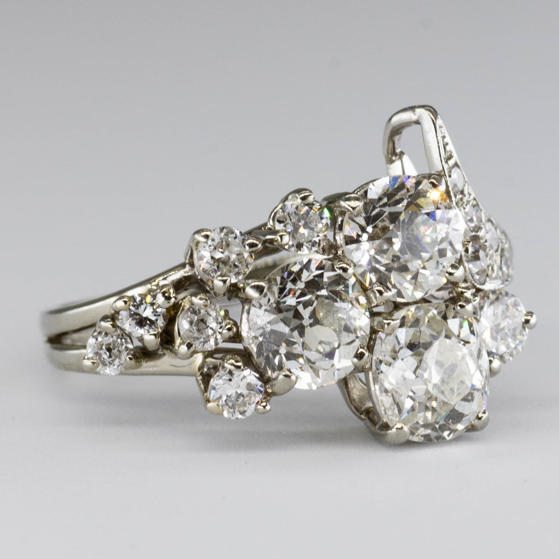 Cluster Set Multi Diamond Gold Ring | 2.12ctw | SZ 6.25 |