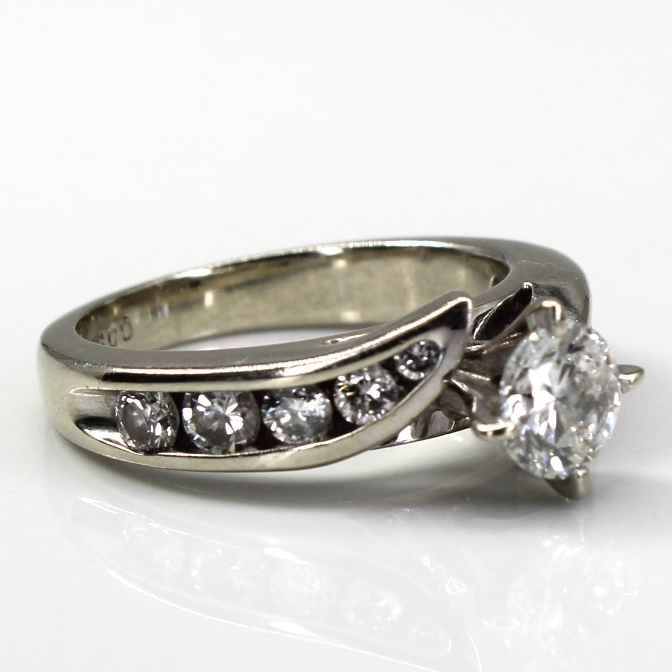 Bypass Diamond Engagement Ring | 1.35ctw SI2/I1 F/G | SZ 4.75 |